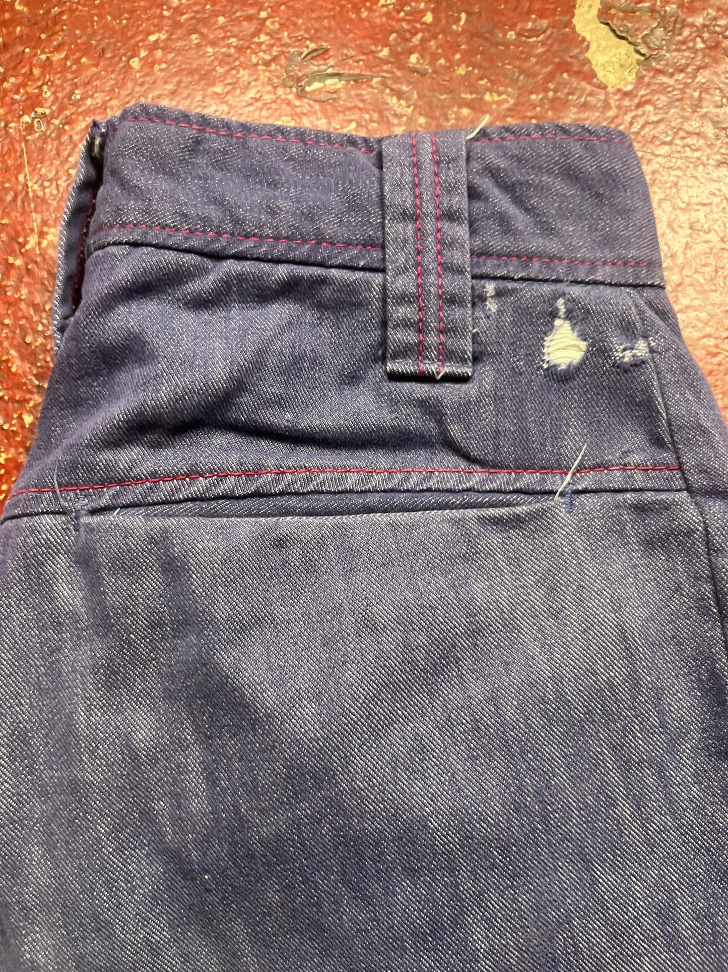 70s Navy Blue Bell Bottom Pants