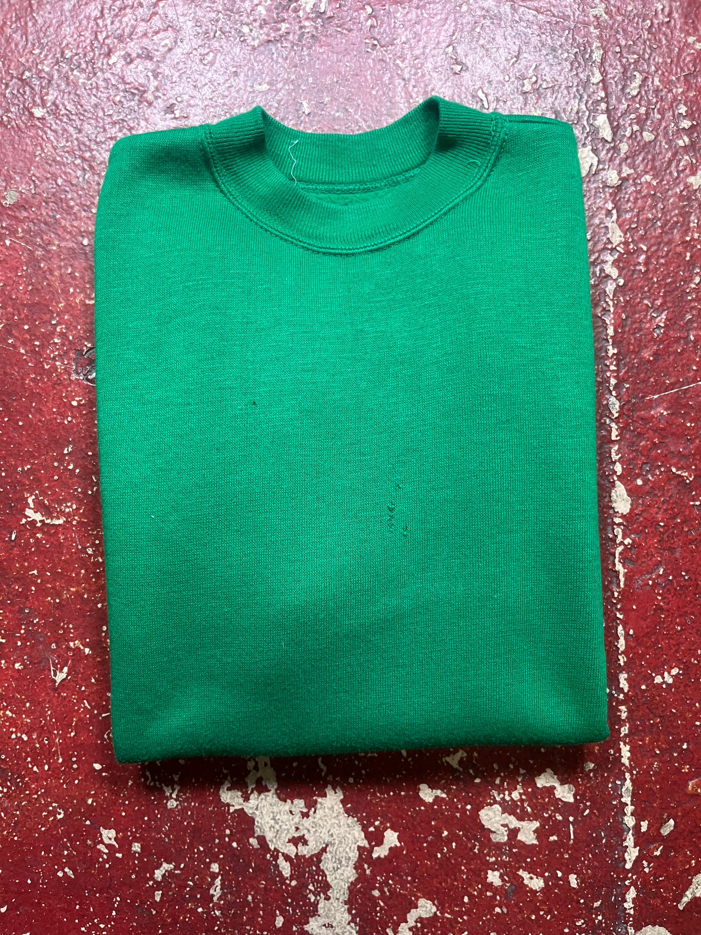 70s Creslan Green Short Sleeve Crewneck