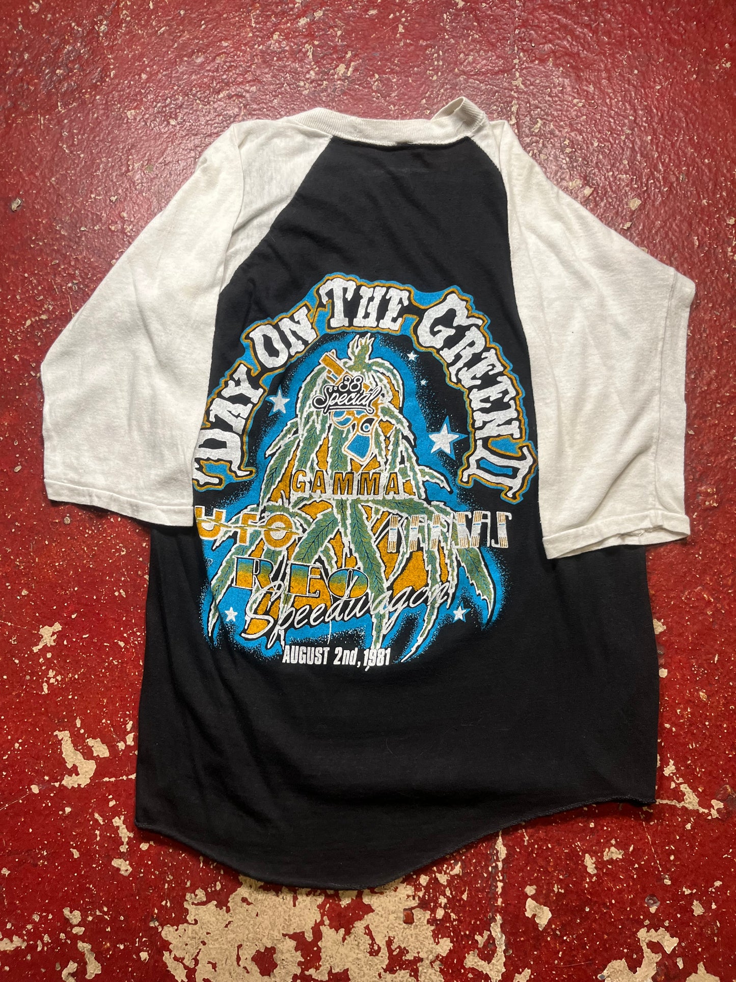 1981 REO Speedwagon “Day On The Green” Quarter Sleeve Shirt