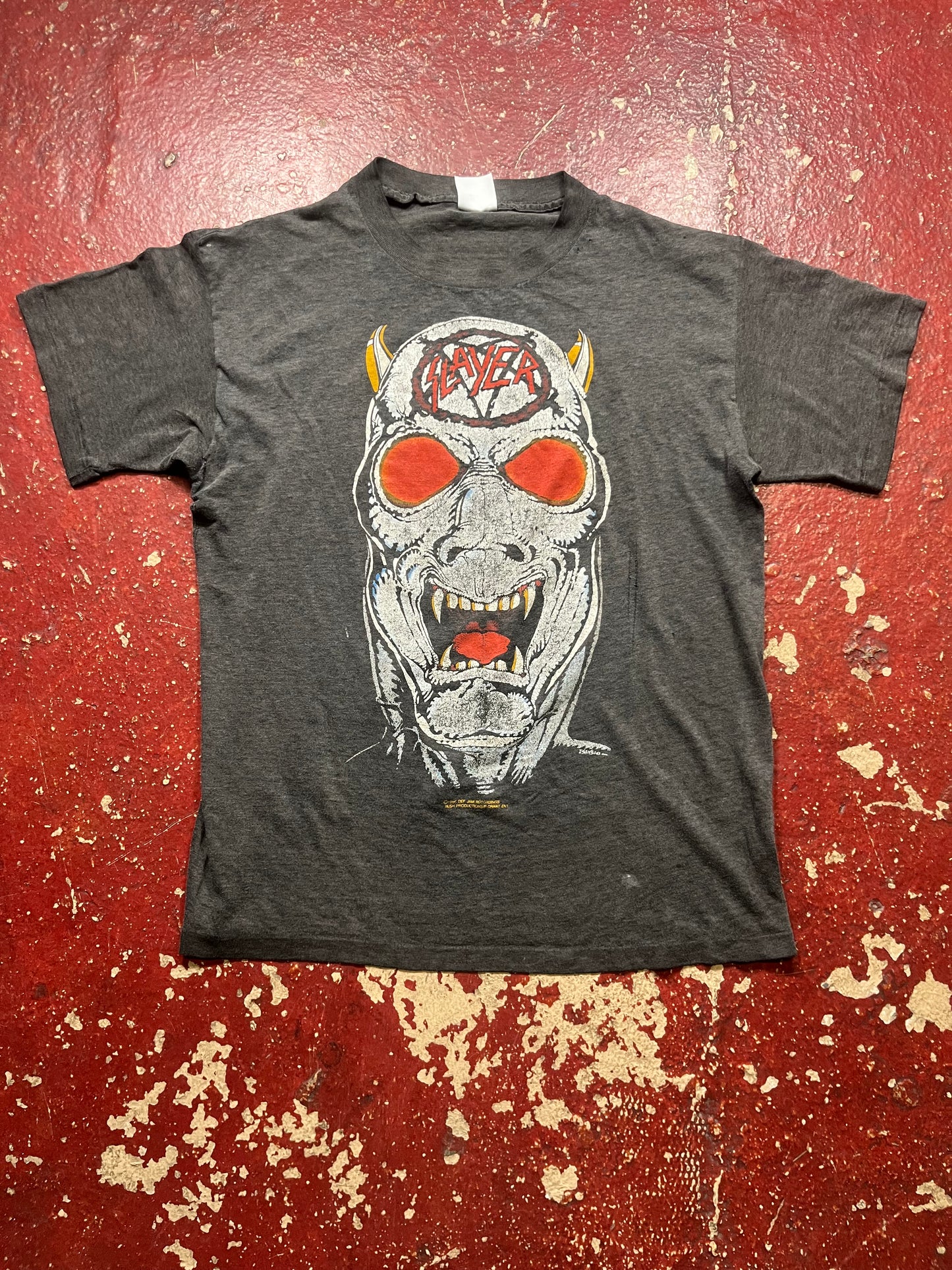 1987 Slayer “Criminally Insane” Tee