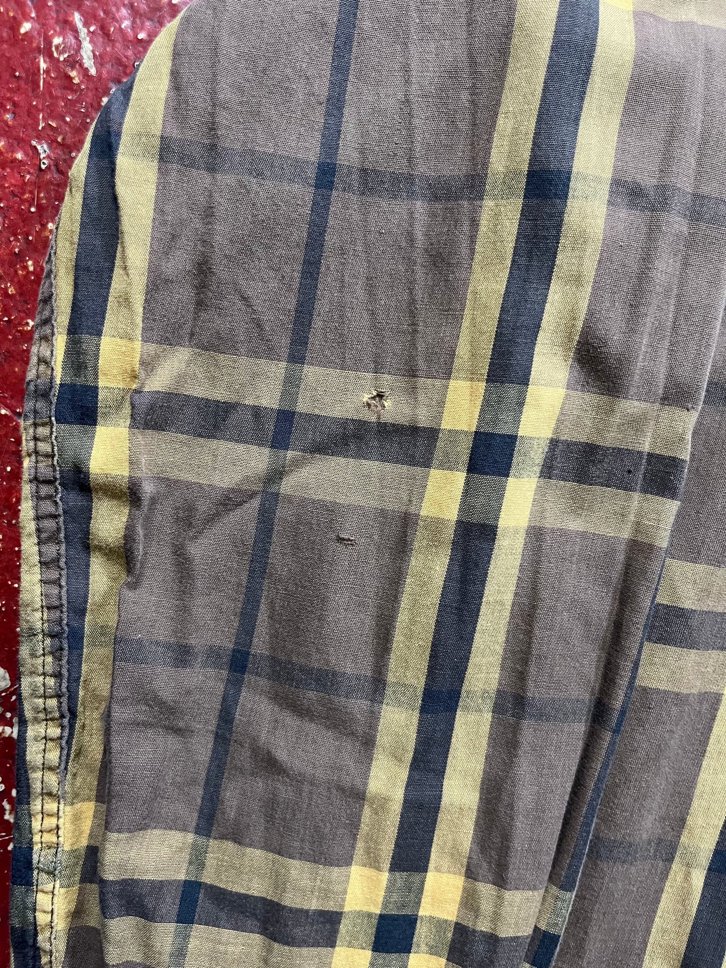 60s/70s University Shop Brown & Yellow Long Sleeve Shirt