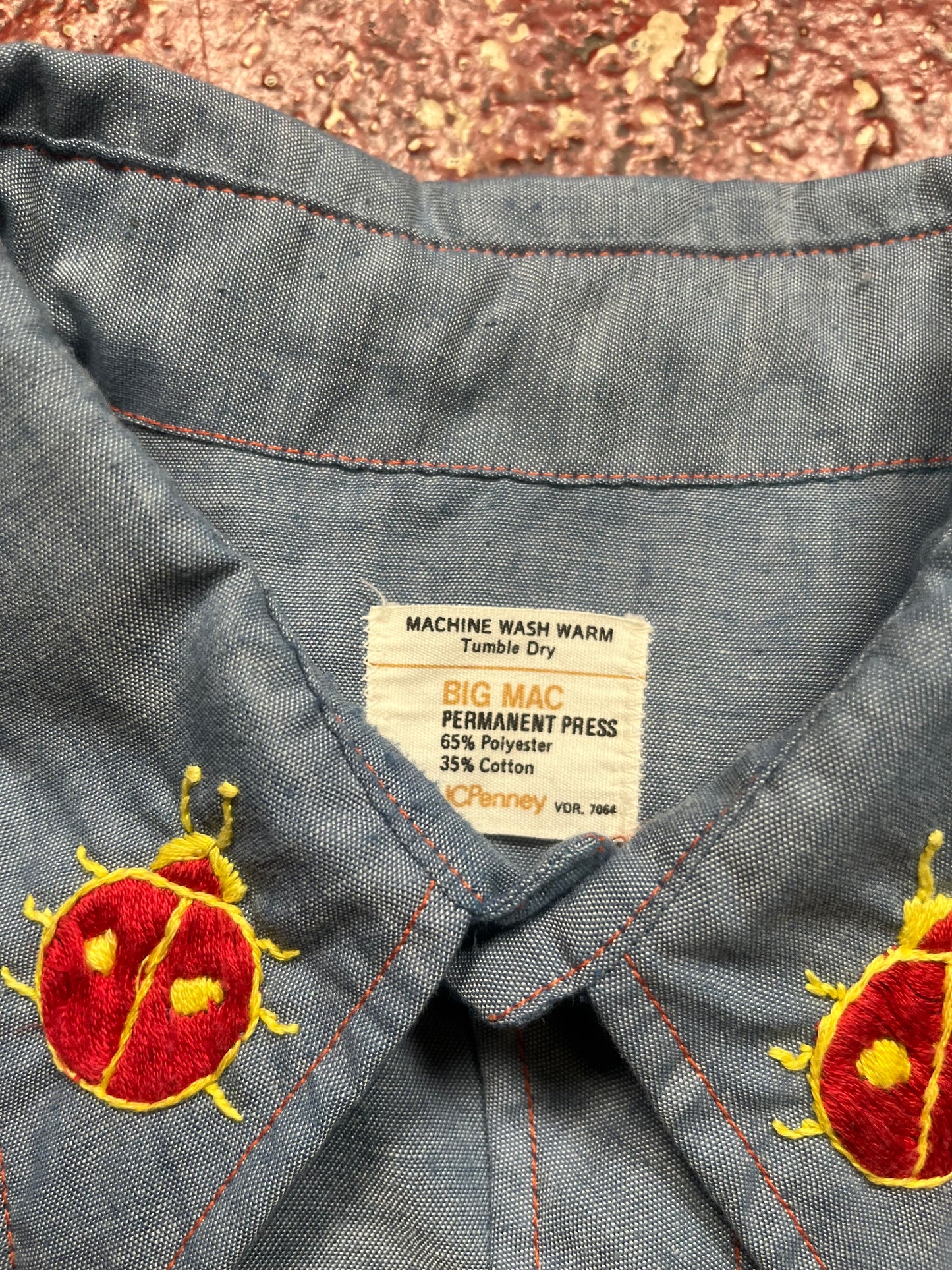 60s/70s Big Mac Native American Chambray Shirt