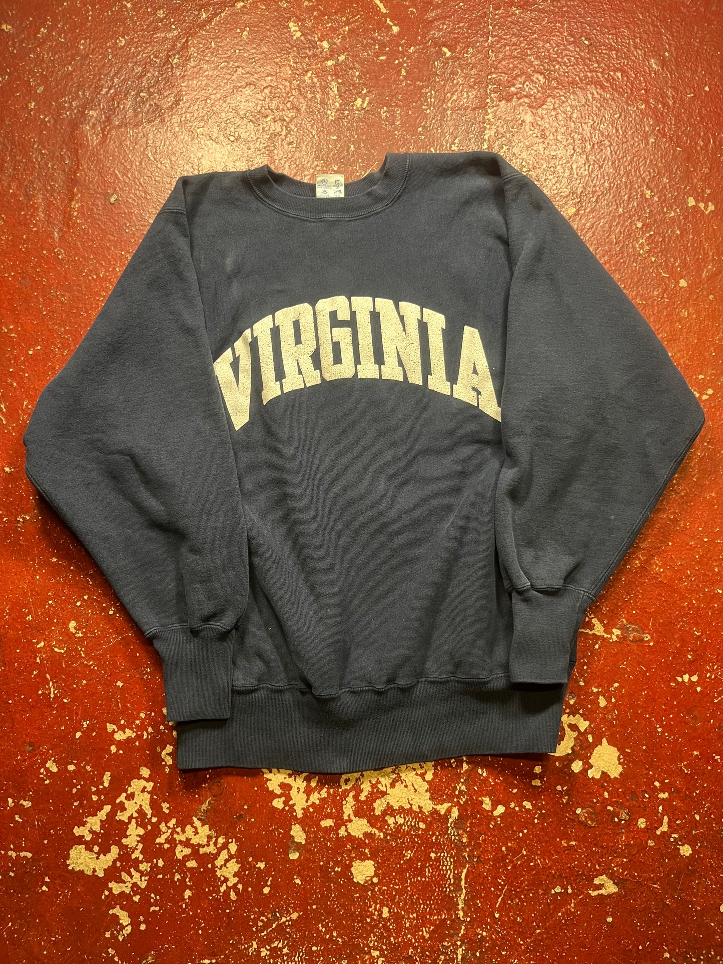 90s Champion Reverse Weave Navy Blue Virginia Crewneck