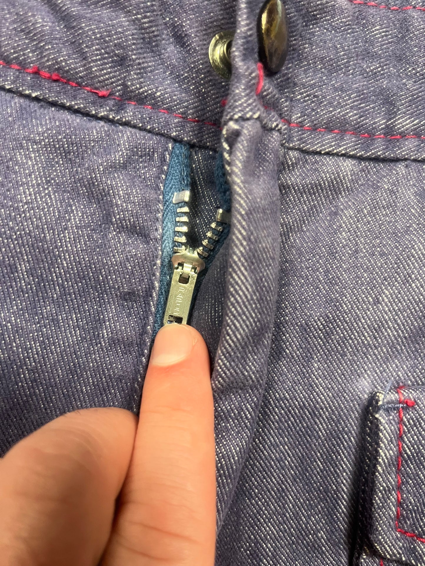 70s Navy Blue Bell Bottom Pants