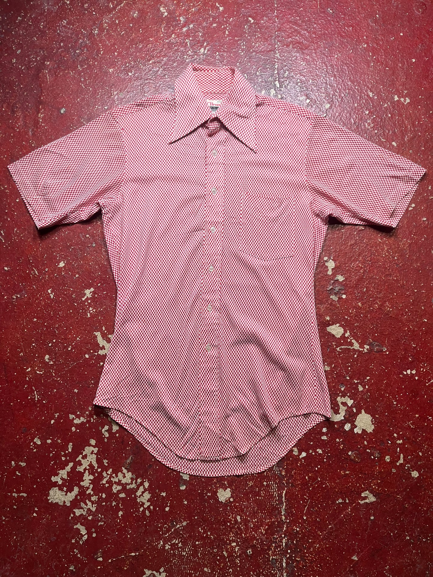 60s/70s Campus “Now Breed” Nylon Short Sleeve Shirt