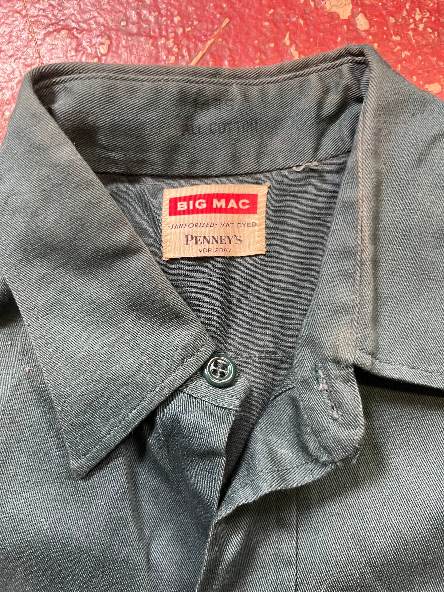 50s Penneys Big Mac Green Work Shirt