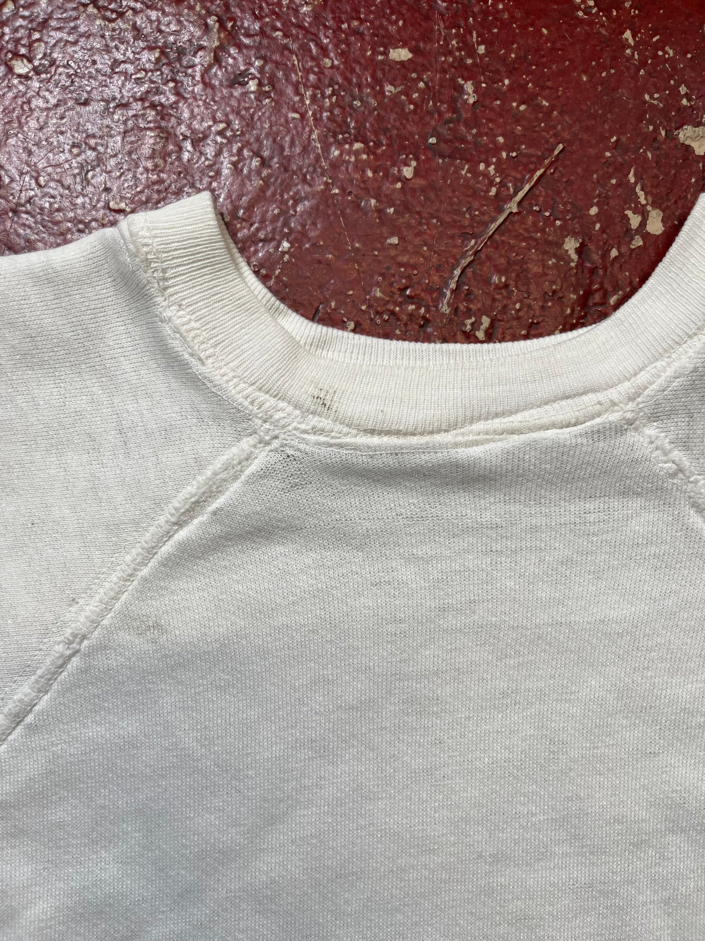 60s White Short Sleeve Crewneck
