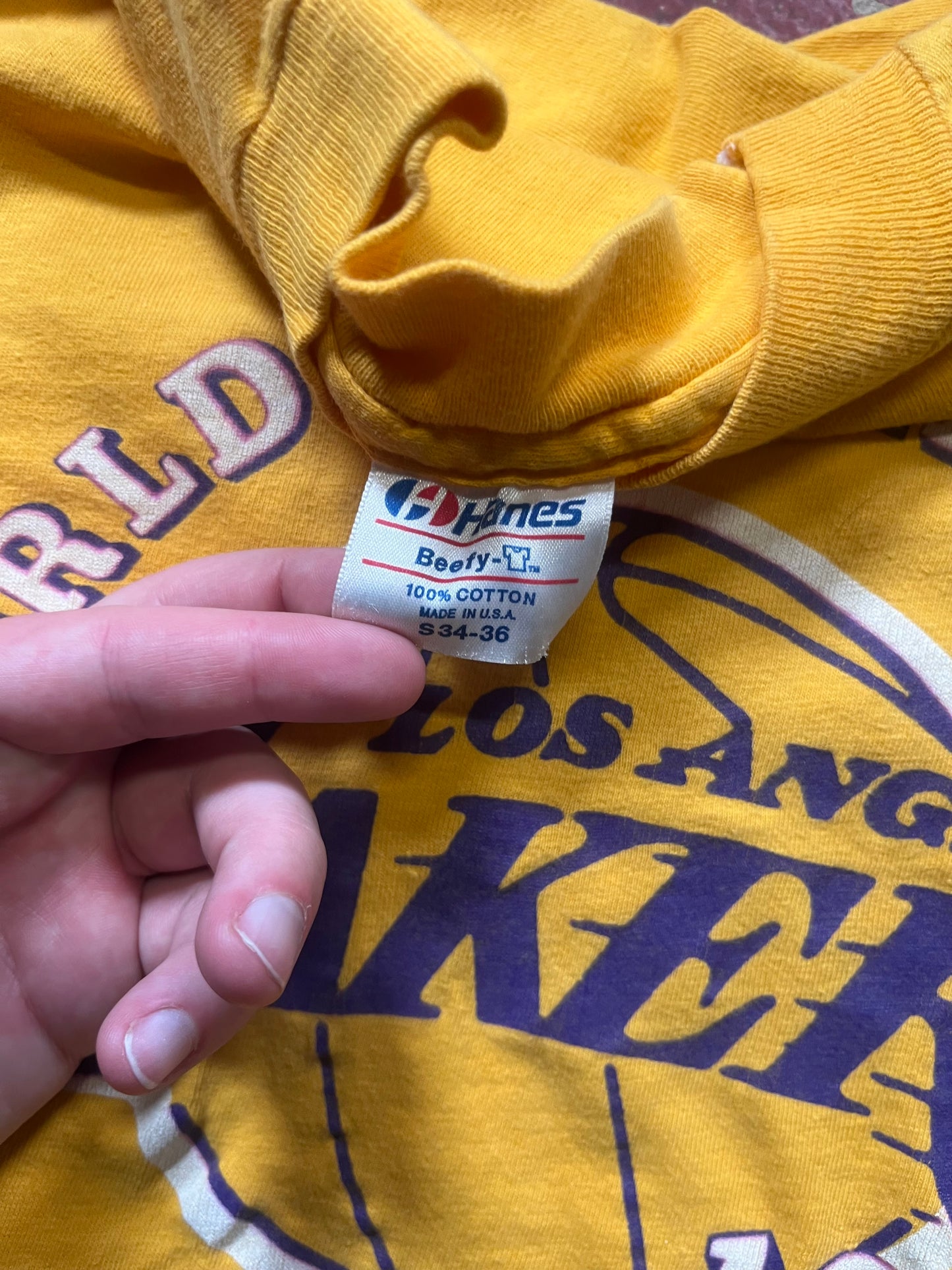1985 Los Angeles Lakers World Champions Tee