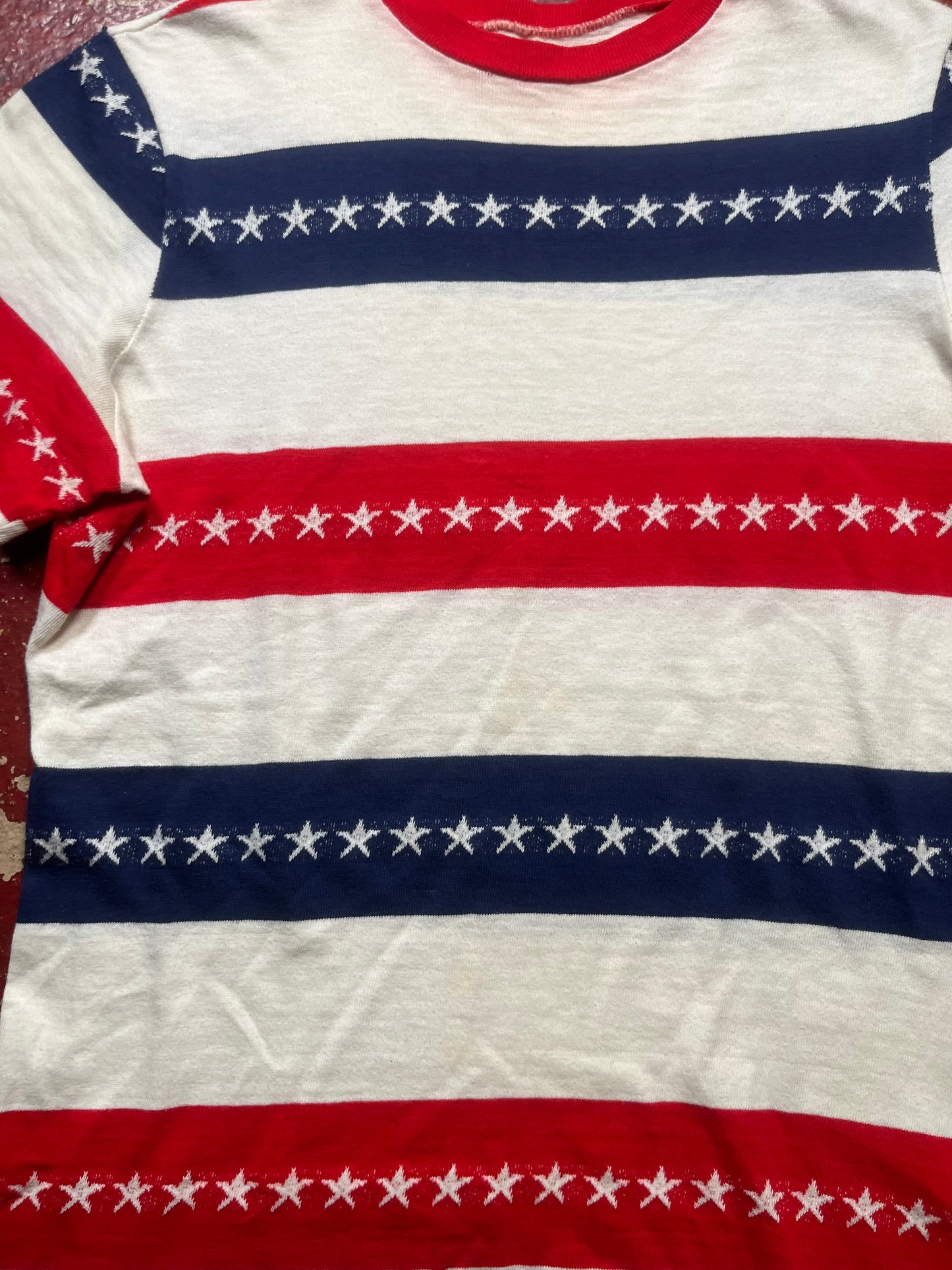 70s America Striped Tee