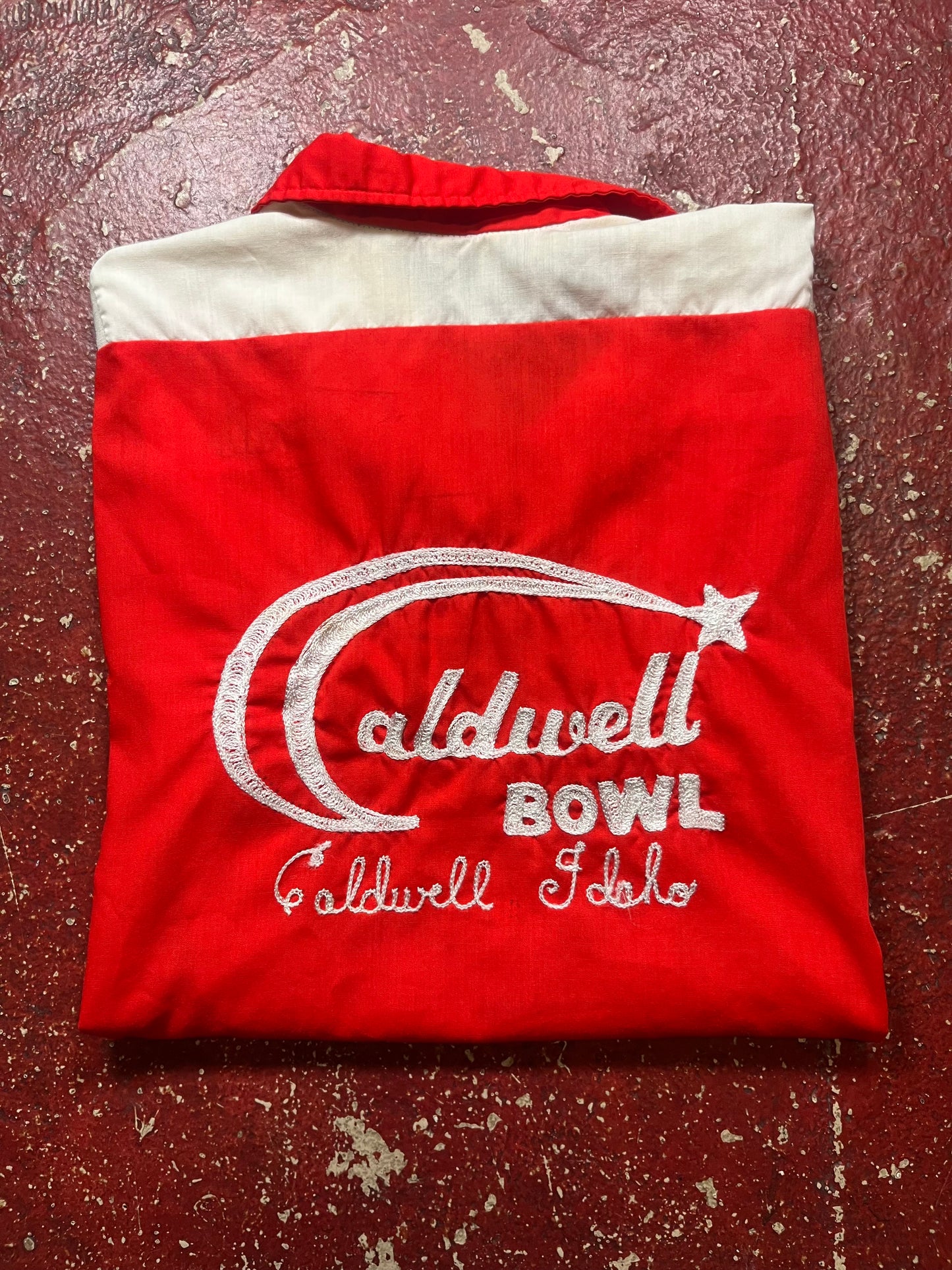 70s Caldwell Bowl Chainstitched Bowling Shirt