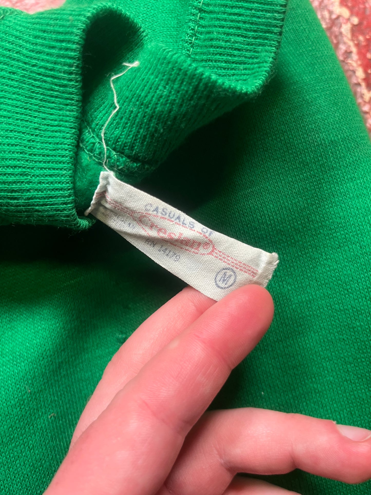70s Creslan Green Short Sleeve Crewneck