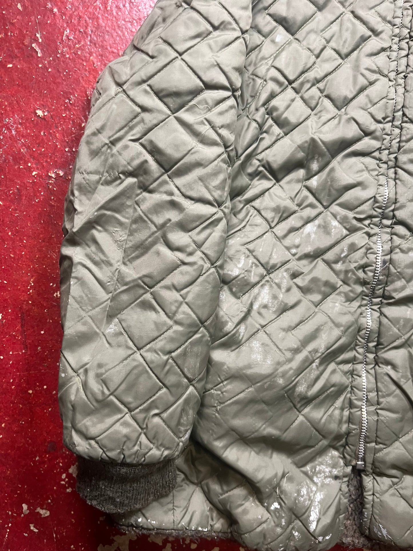 60s Reversible Green Full Zip Jacket