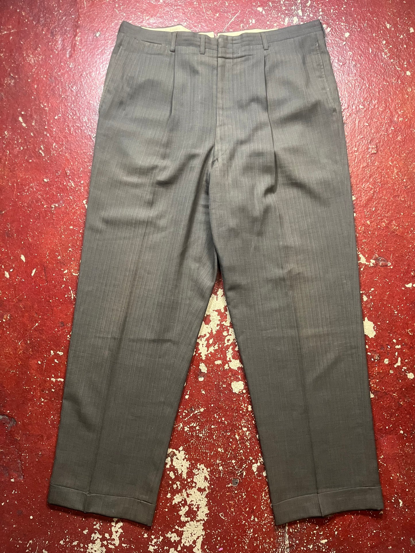 50s Split Back Brown Pants