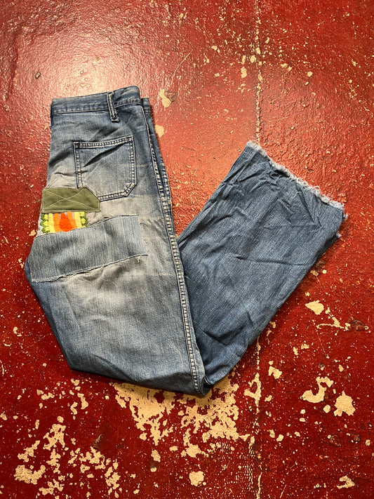 60s Seafarer Front Button Fly Jeans