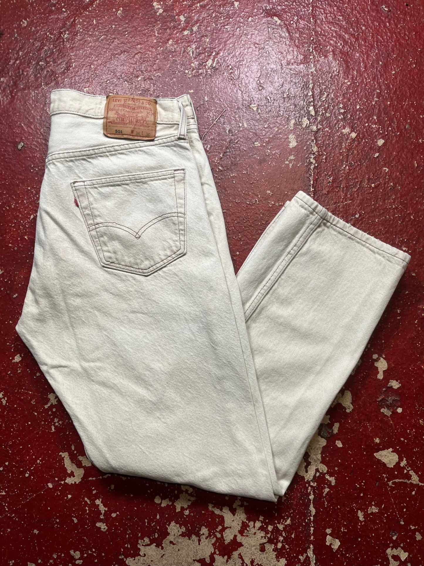 90s Levis 501s Khaki Jeans