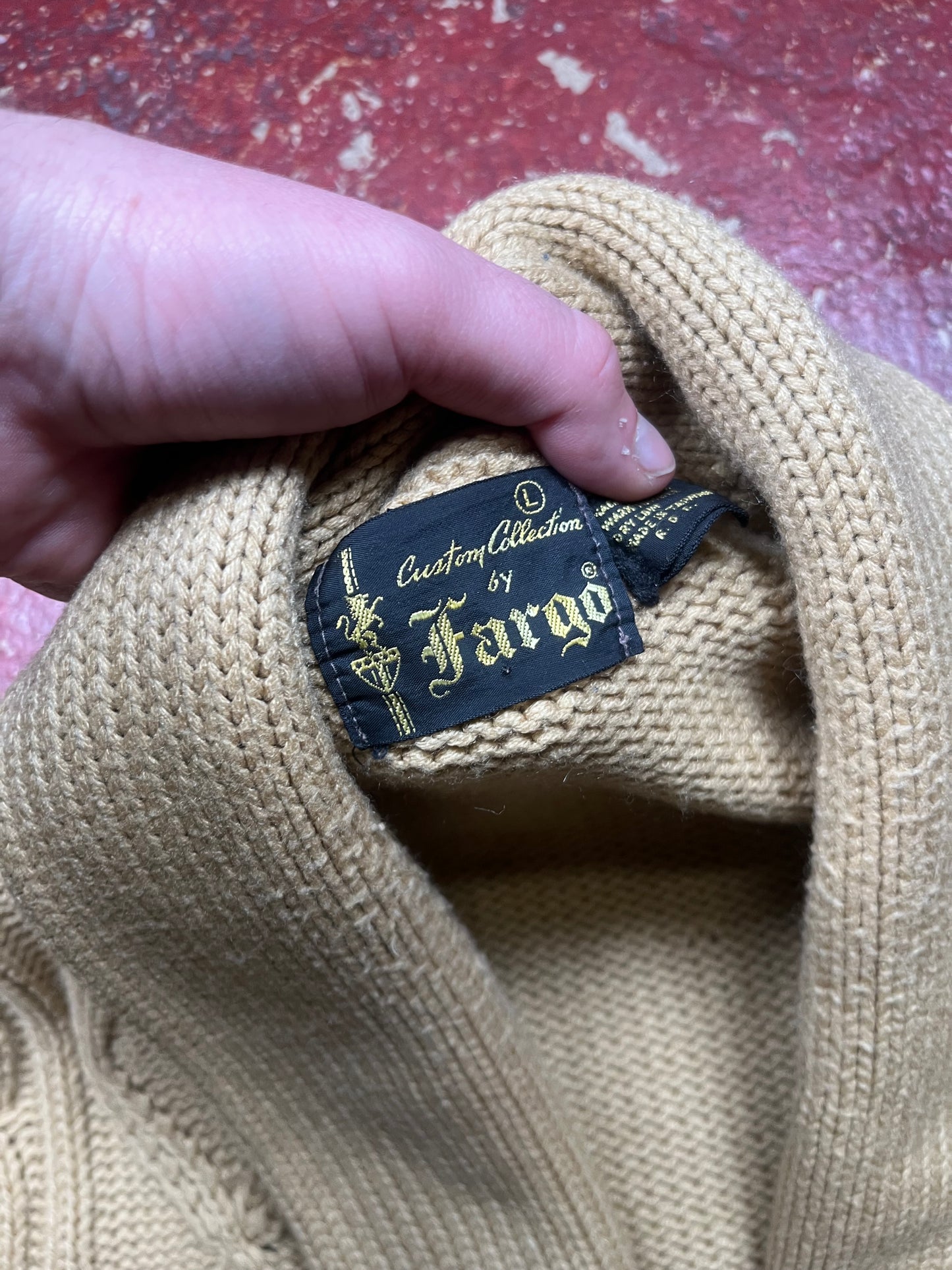 60s/70s Fargo Shawl Cardigan