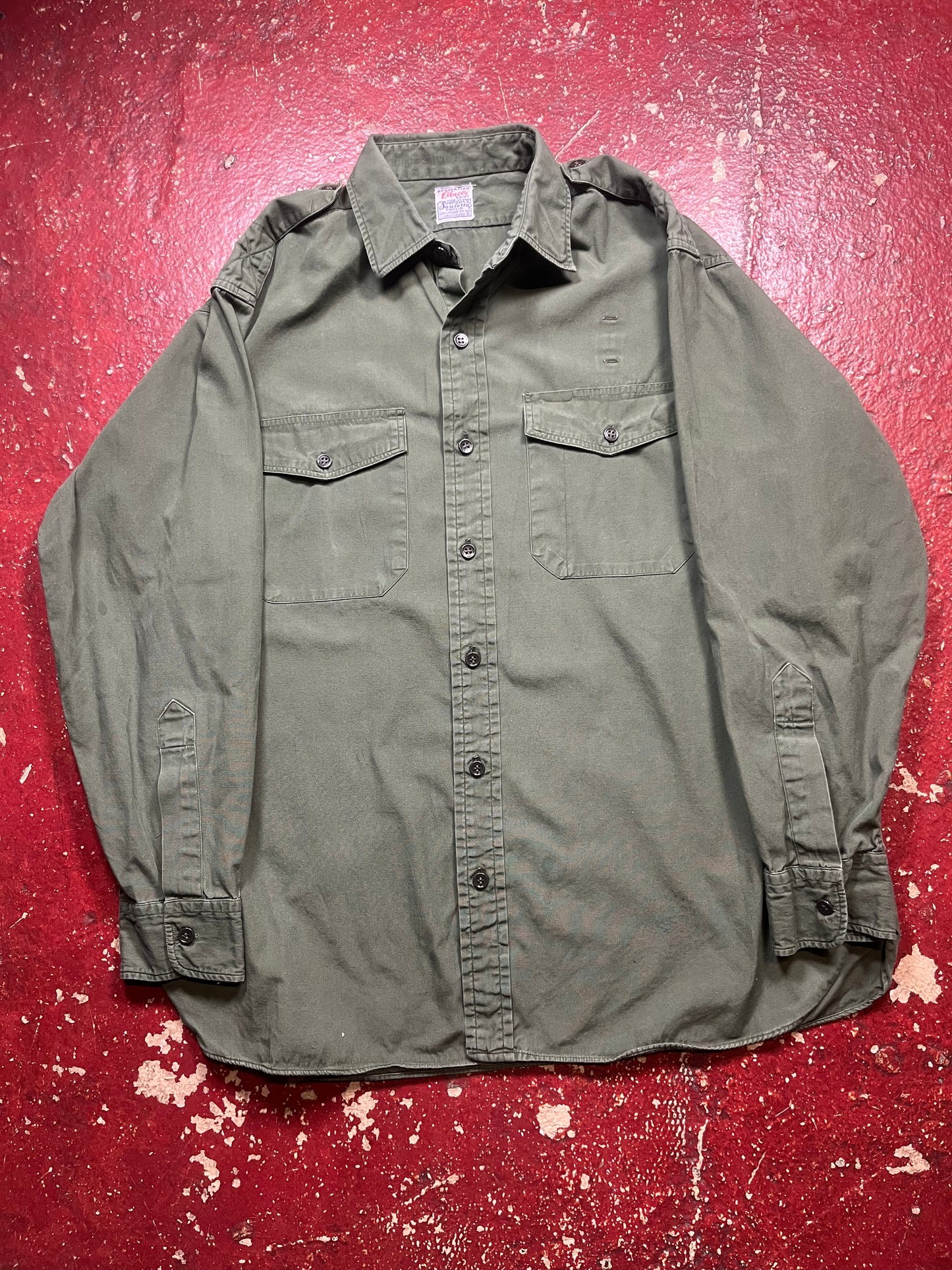 50s Elleco Simpson Soulette Poplin Shirt