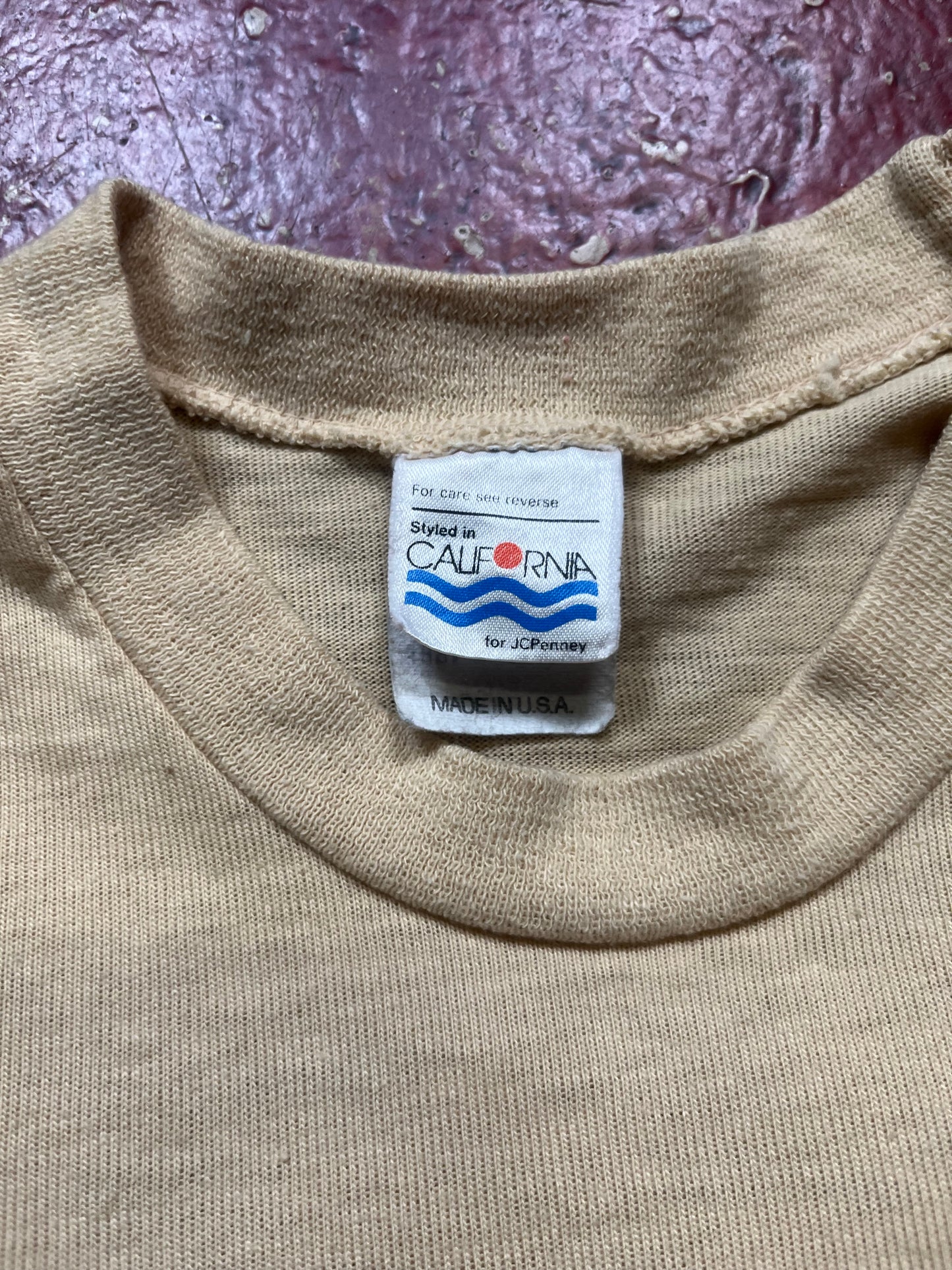 70s/80s California Striped Long Sleeve Shirt