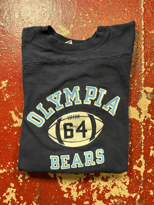 80s Champion Olympia Bears Football Cropped Shirt