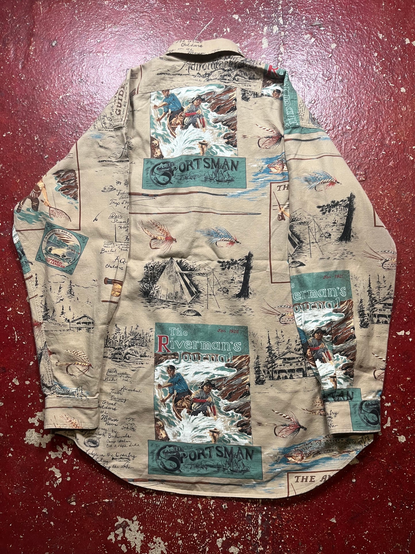 90s Polo Sportsman Fly Fishing Long Sleeve Shirt