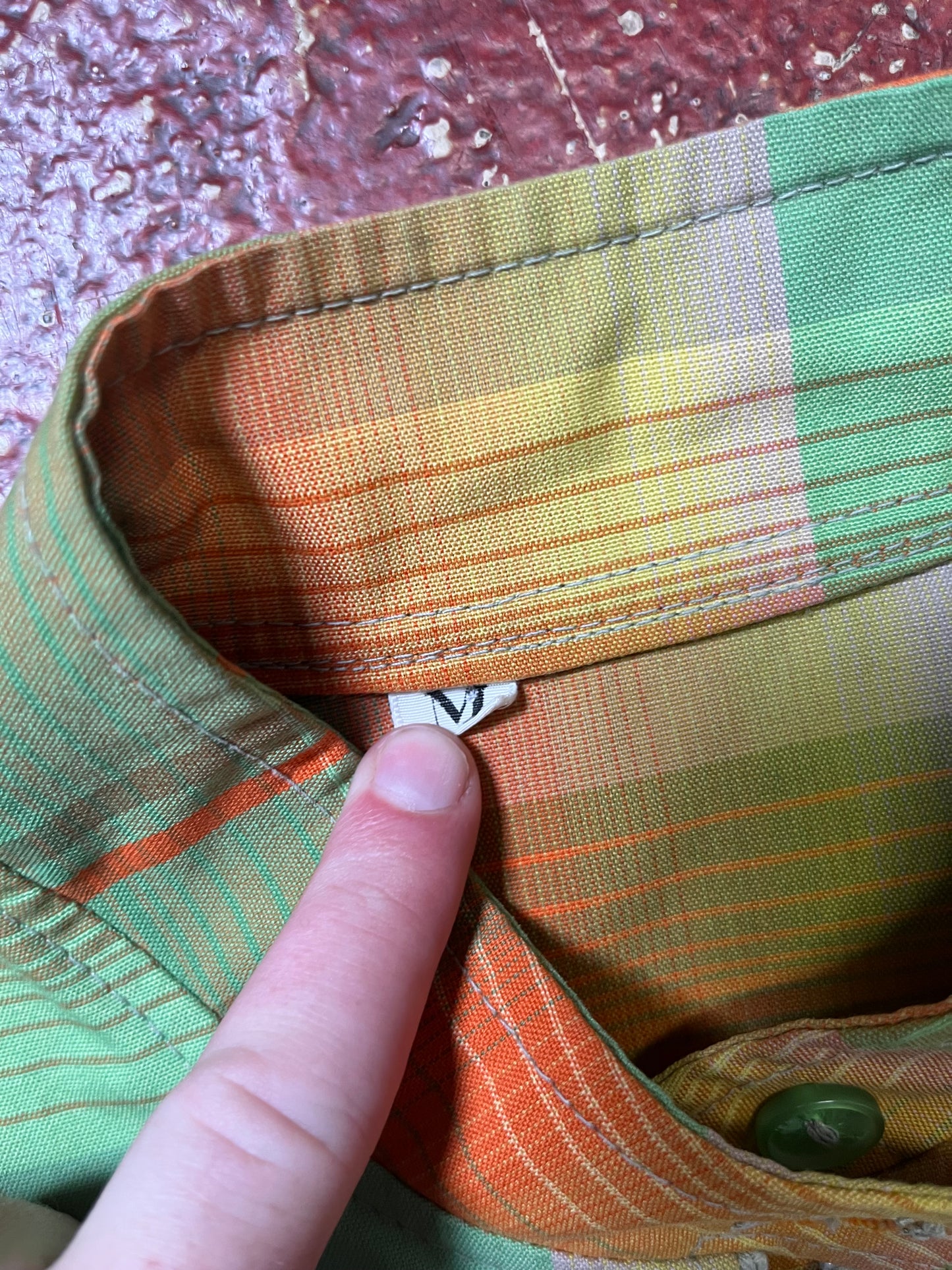 60s/70s Green & Orange Jacket