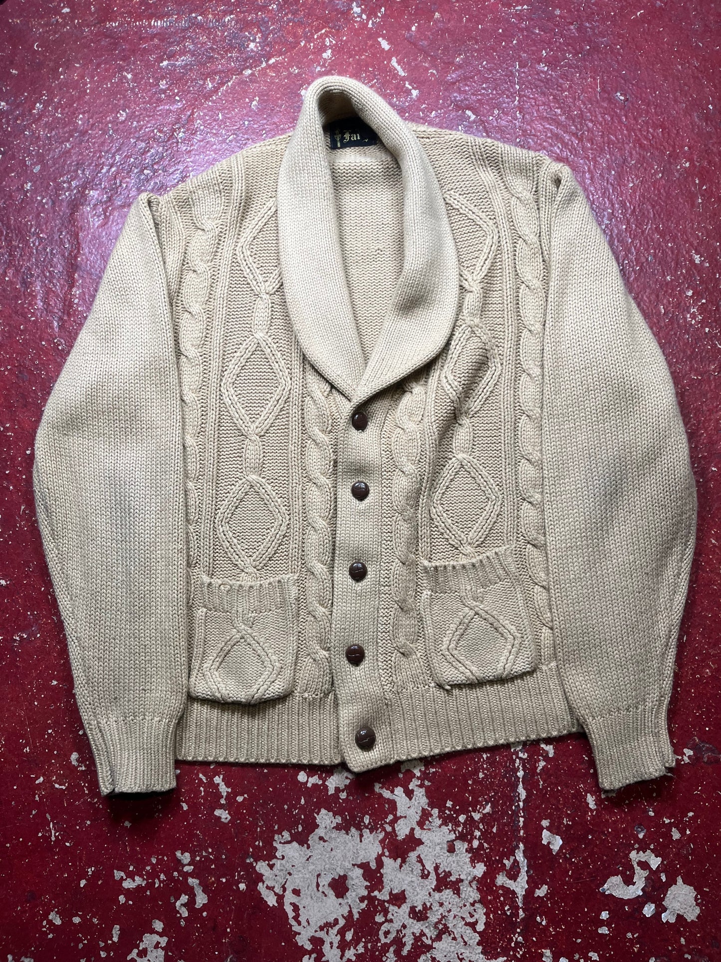 60s/70s Fargo Shawl Cardigan