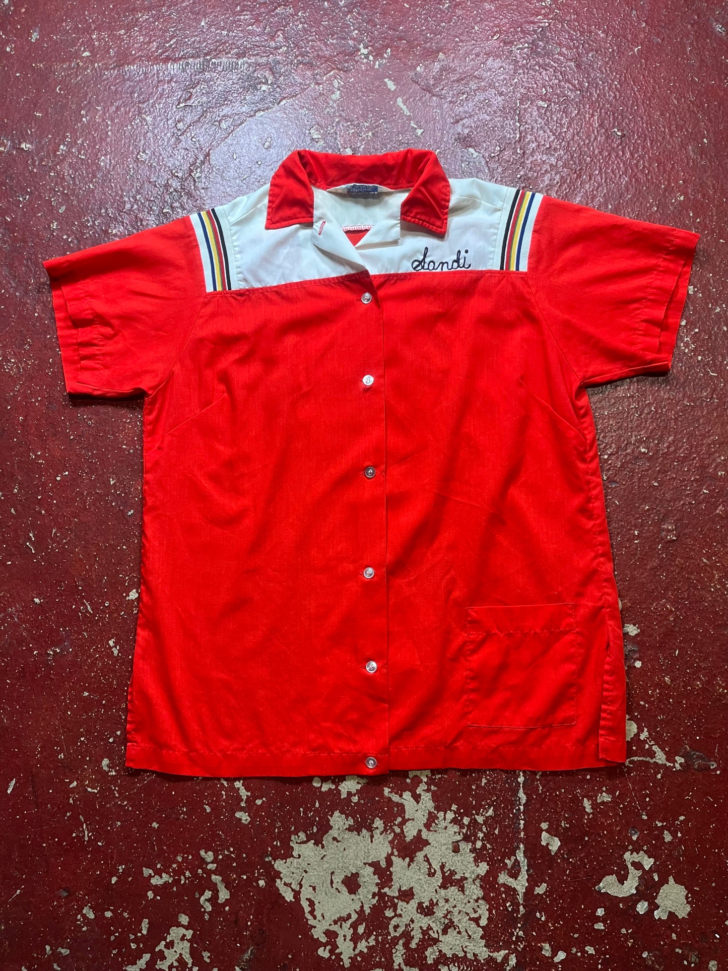 70s Caldwell Bowl Chainstitched Bowling Shirt