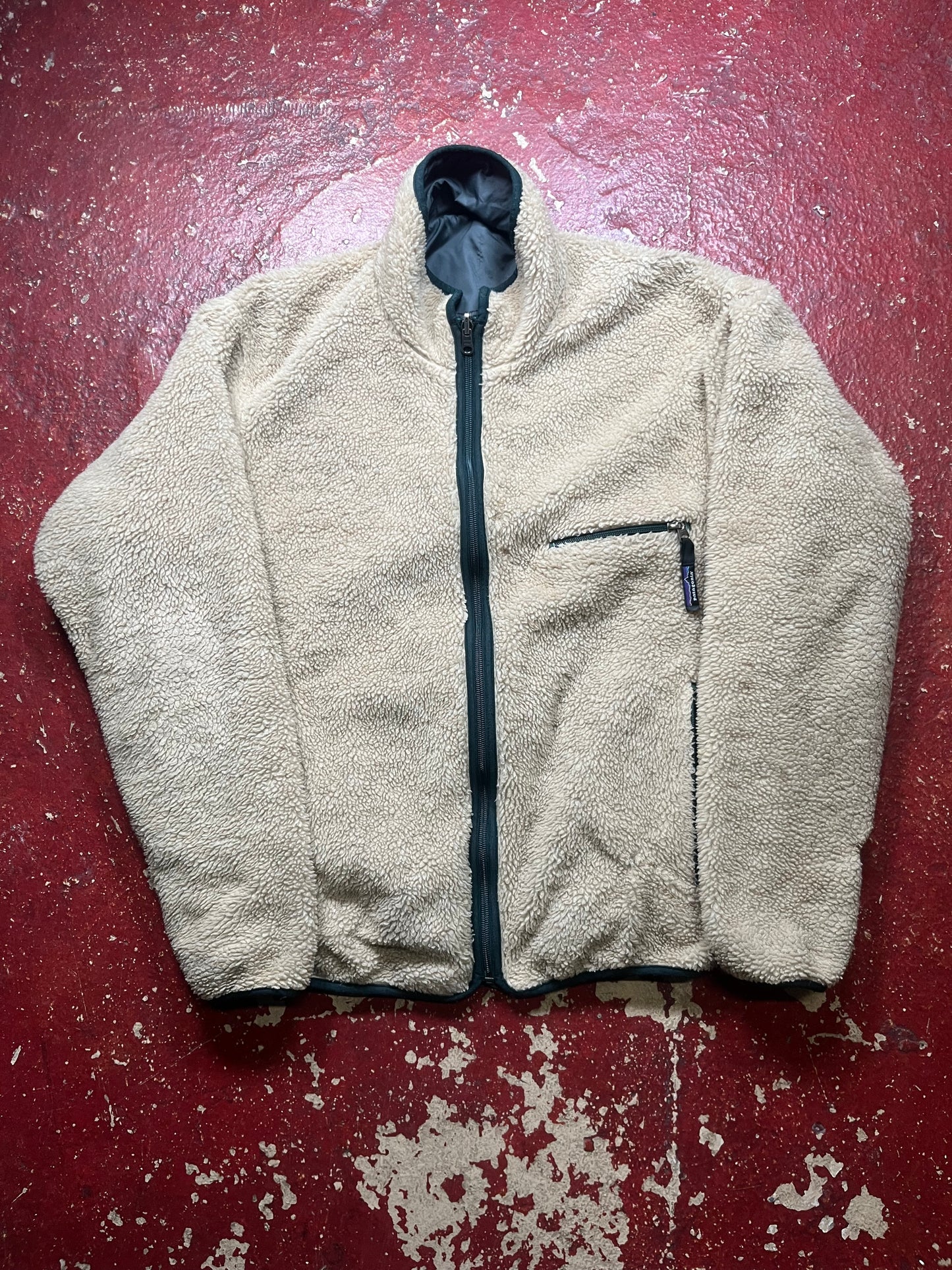 90s Patagonia Oatmeal Reversible Jacket