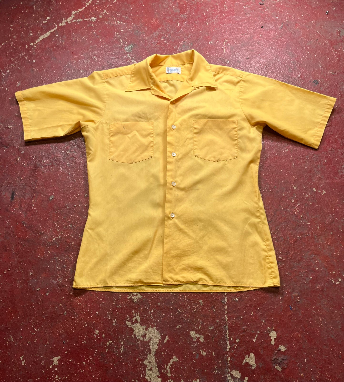 60s Towncraft Loop Collar Short Sleeve Button Up