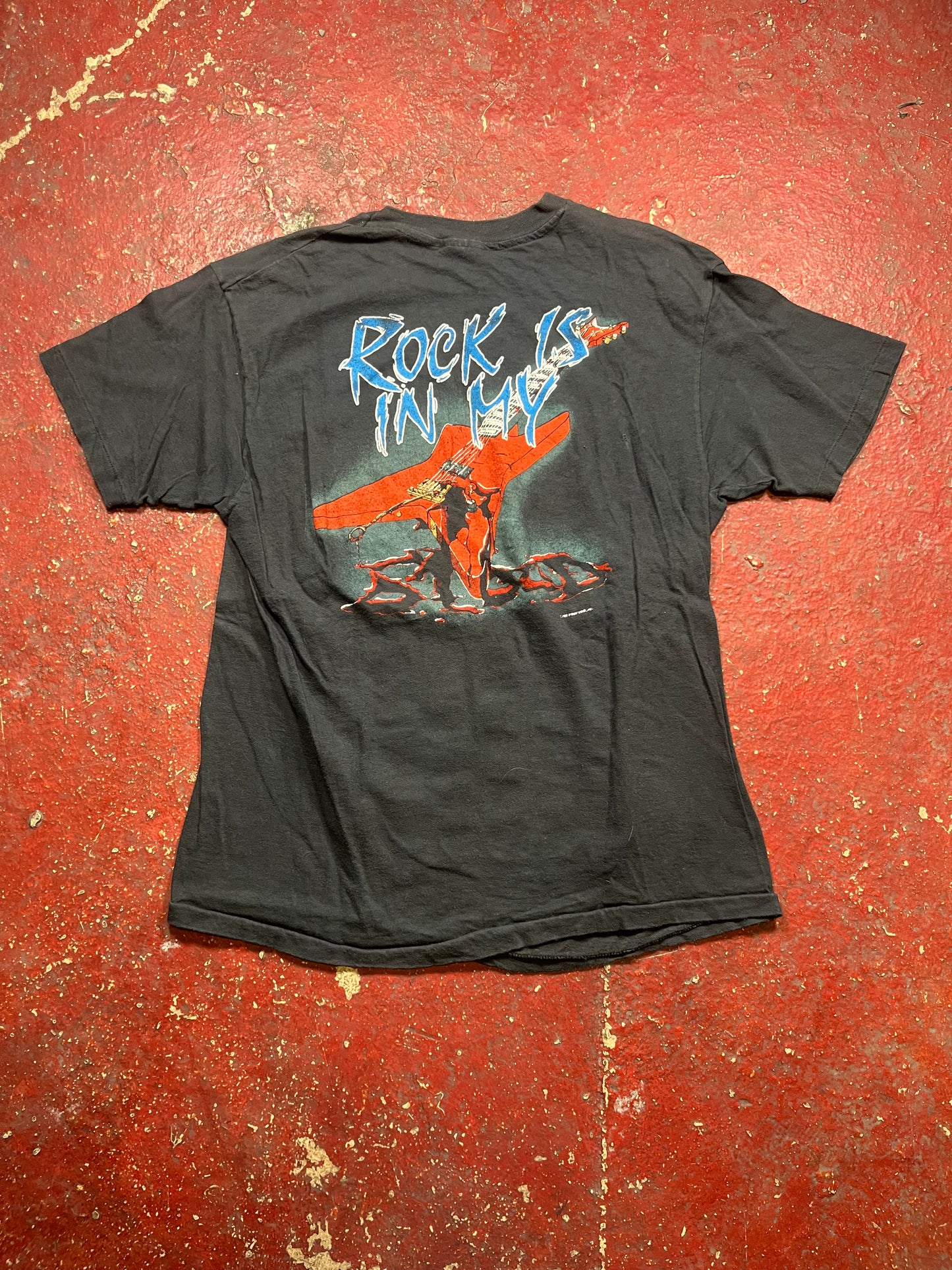 80s Sammy Hagar “Rock Is In Mg Blood” Tee