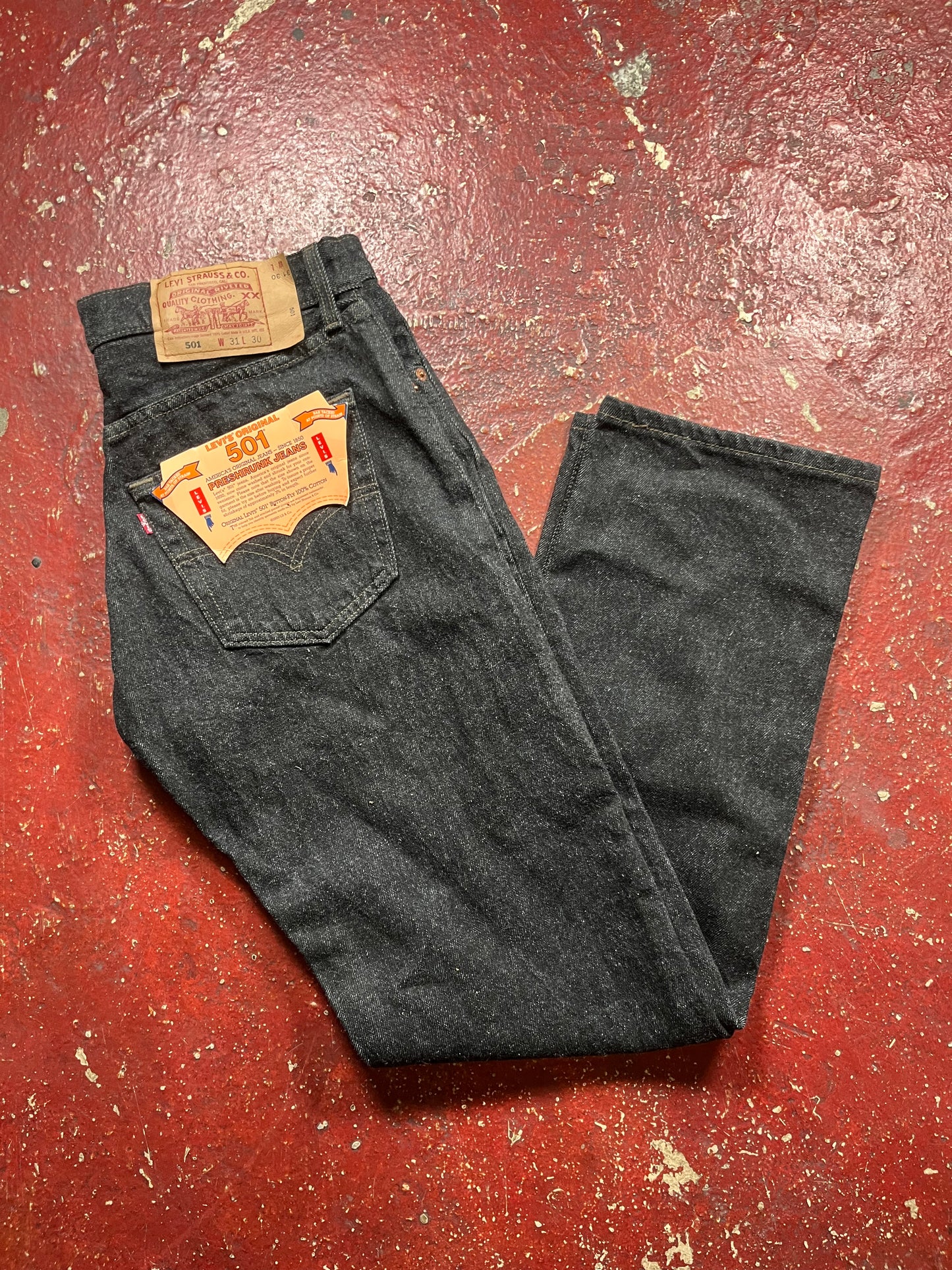 1993 DS Levis 501s Black Jeans