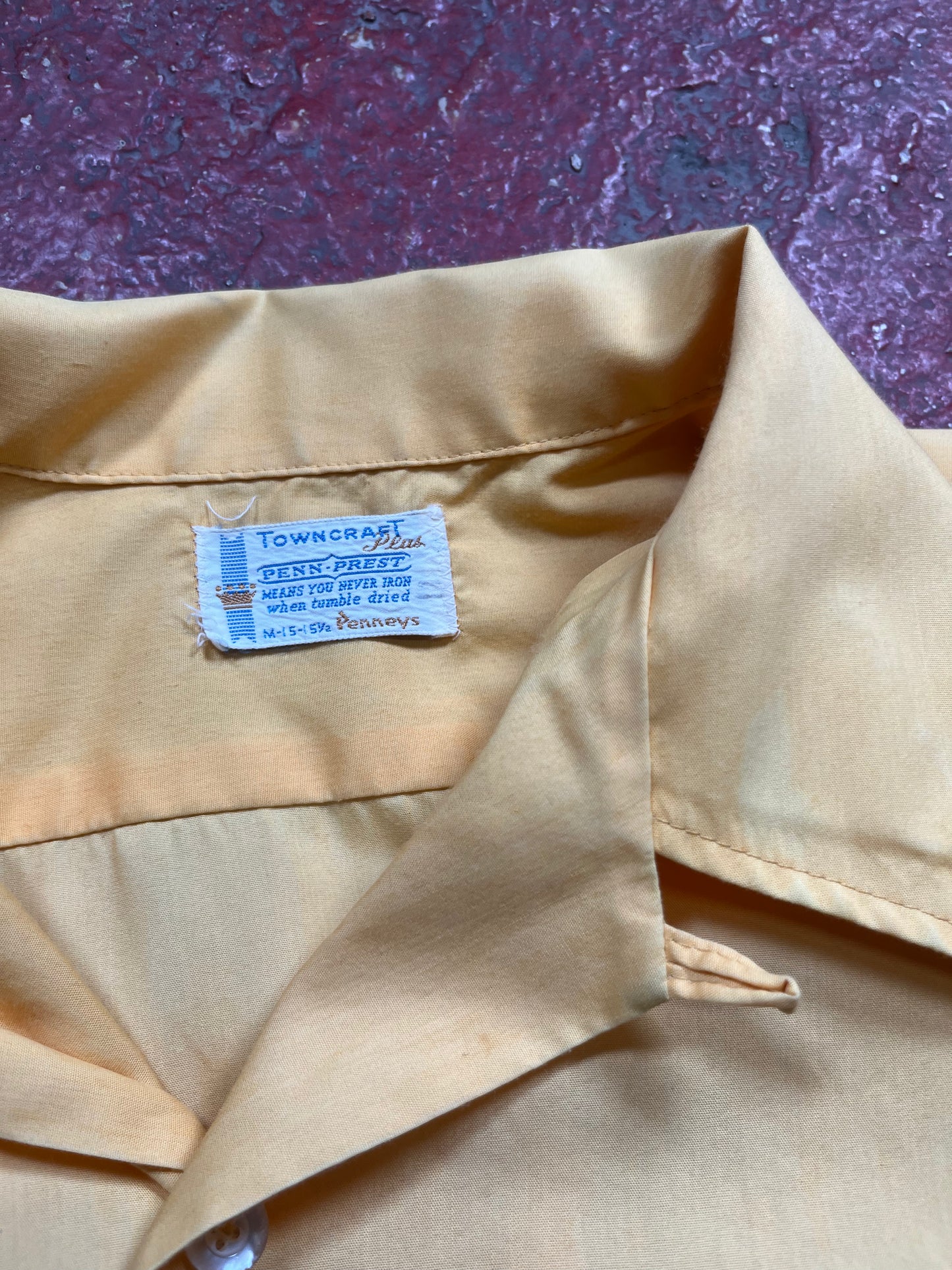 60s Towncraft Loop Collar Short Sleeve Button Up
