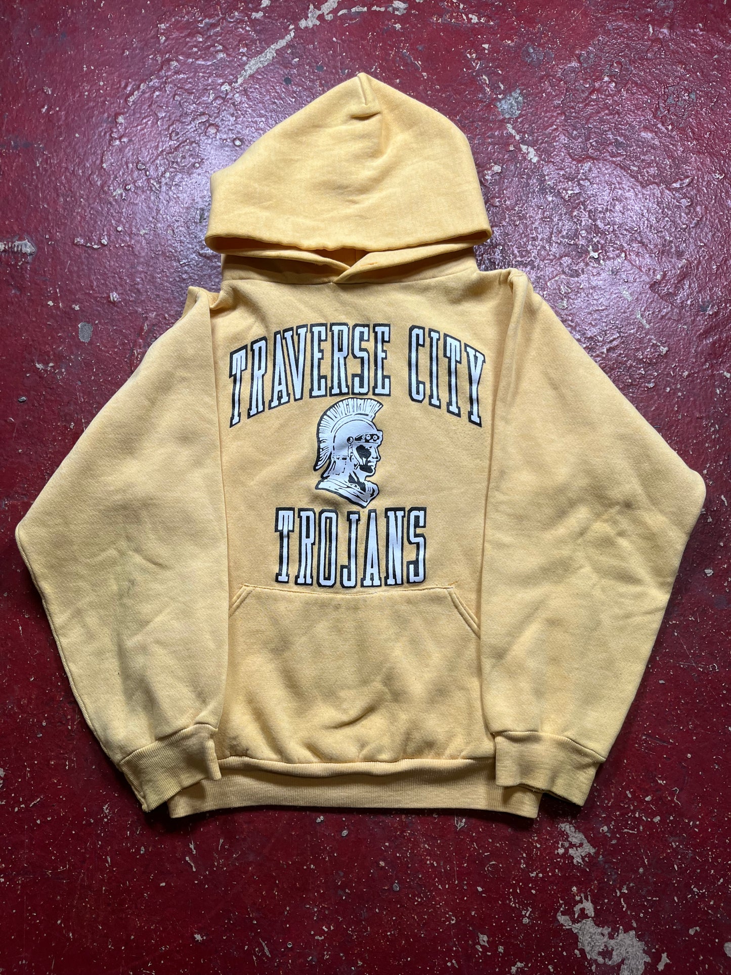 70s Russell Traverse City Trojans Hoodie