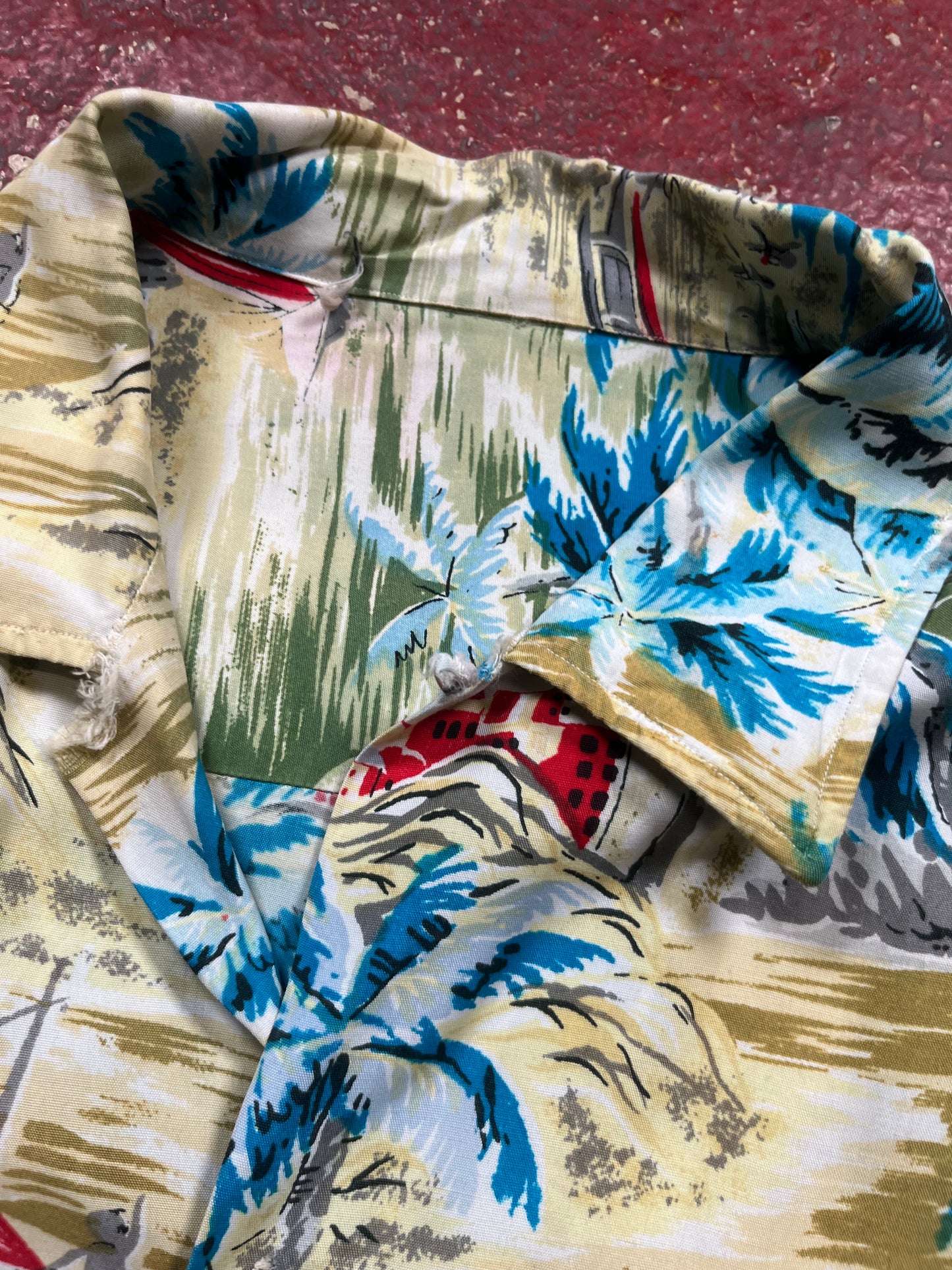 50s Hawaiian Rayon Shirt