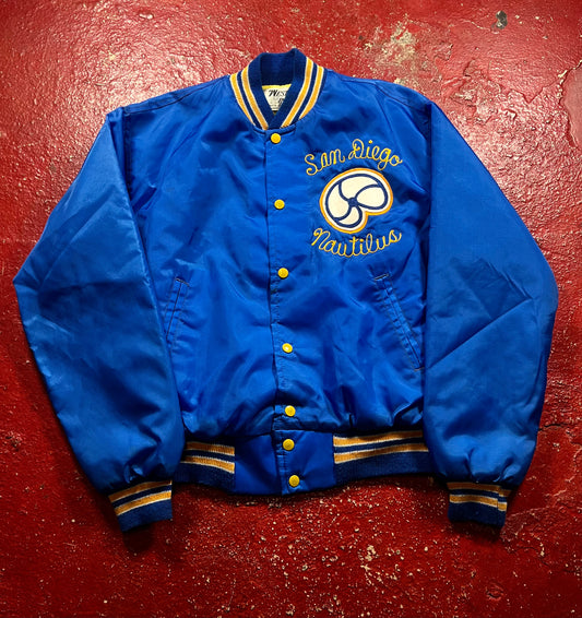70s/80s San Diego Nautilus Chain Stitched Satin