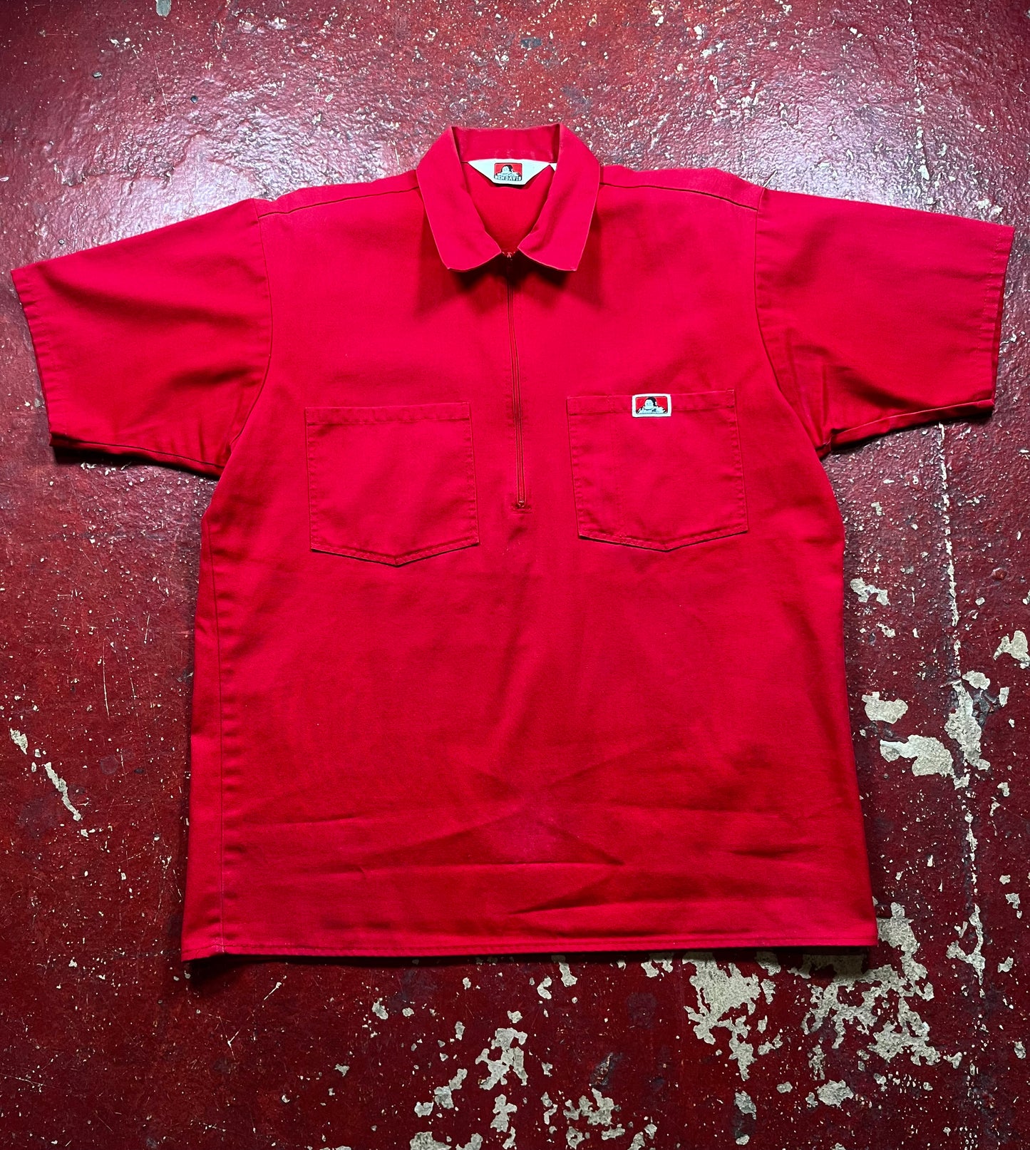 70s Ben Davis Quarter Zip Polo