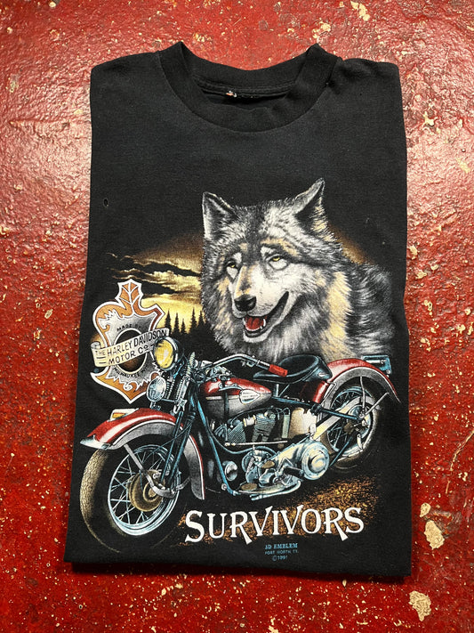 1991 3D Emblem Harley Davidson Tee