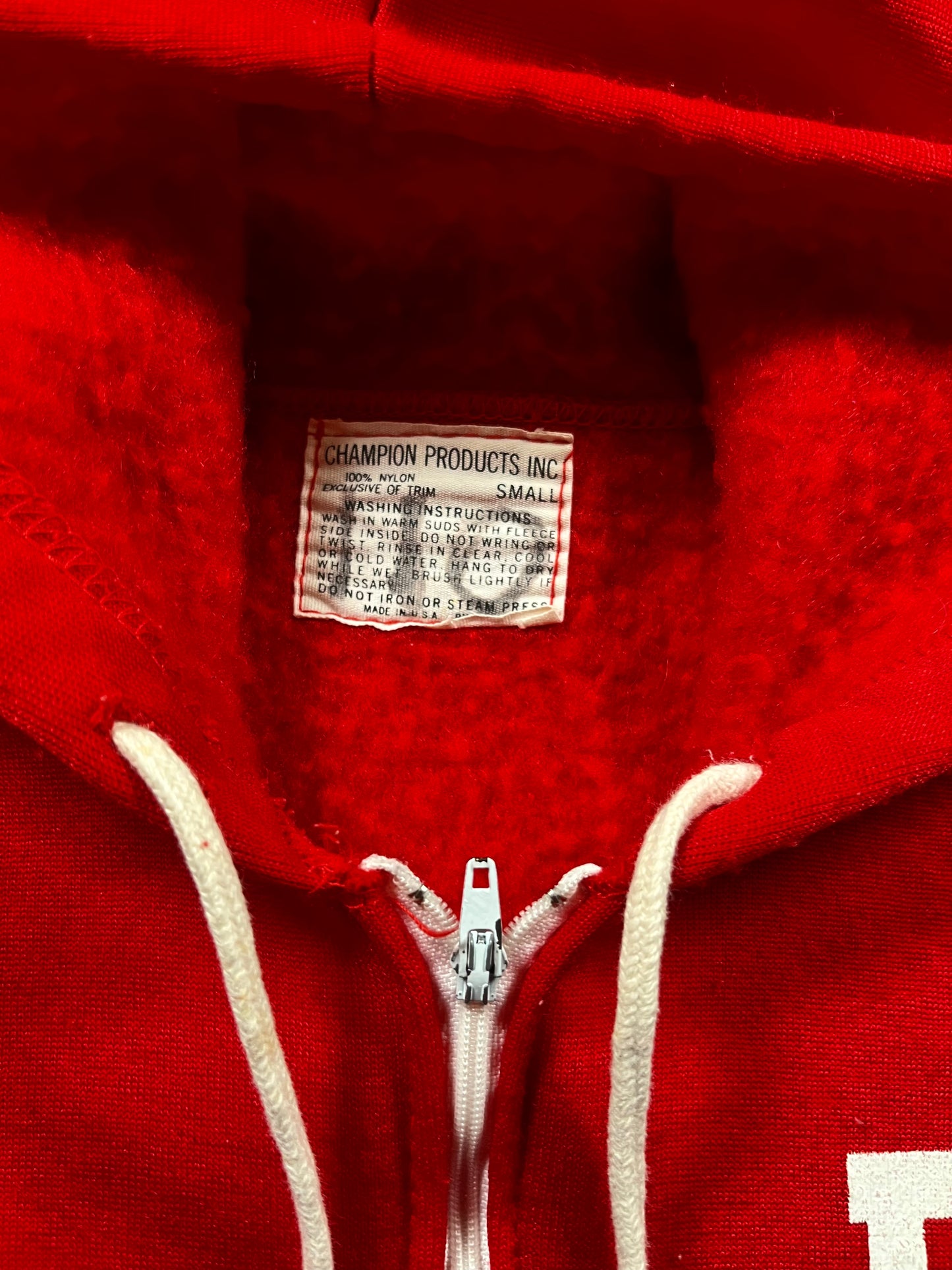 1960s Champion Nylon Quarter Sleeve Hoodie
