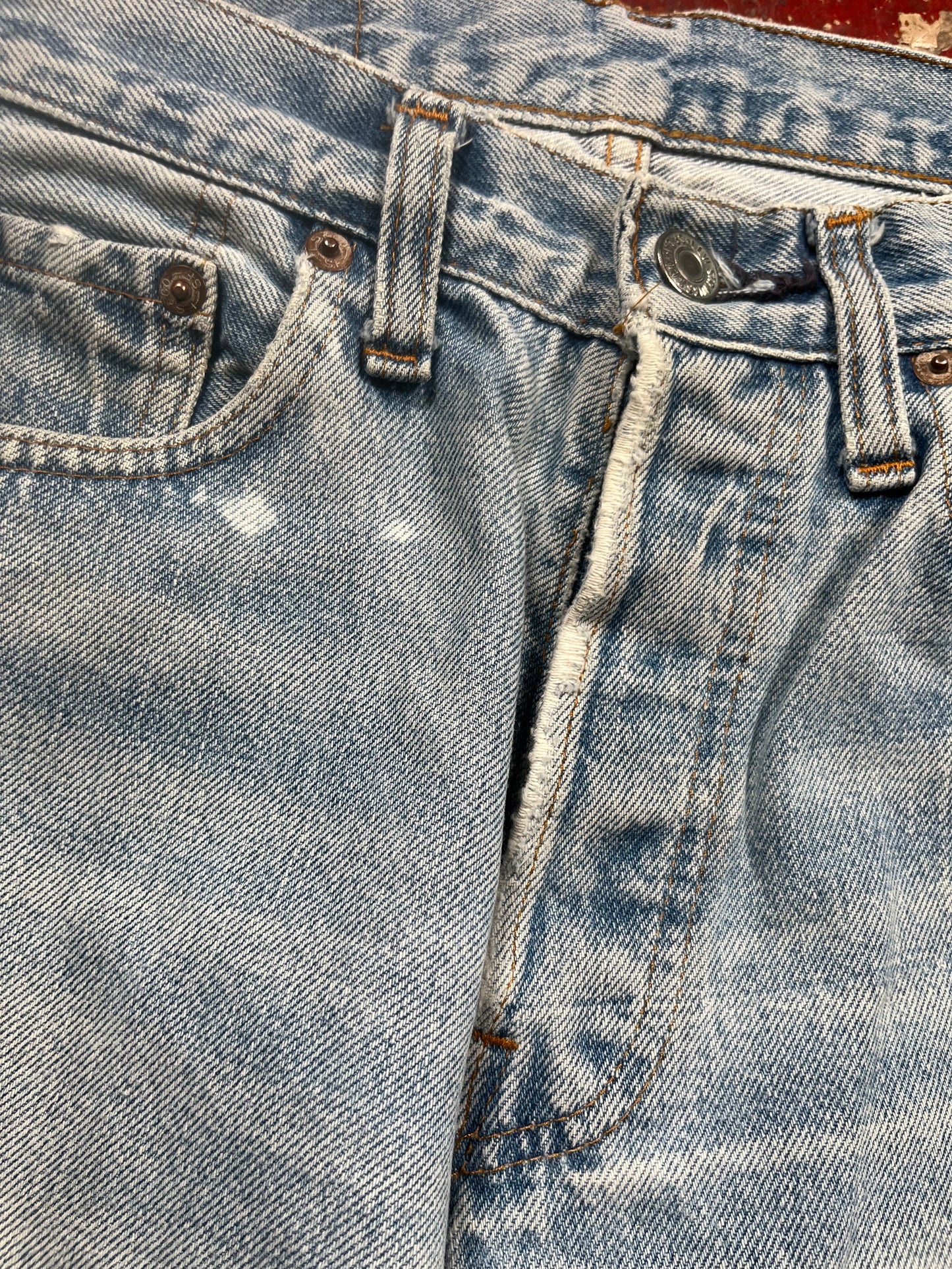 80s Levis 501s Redline Jeans