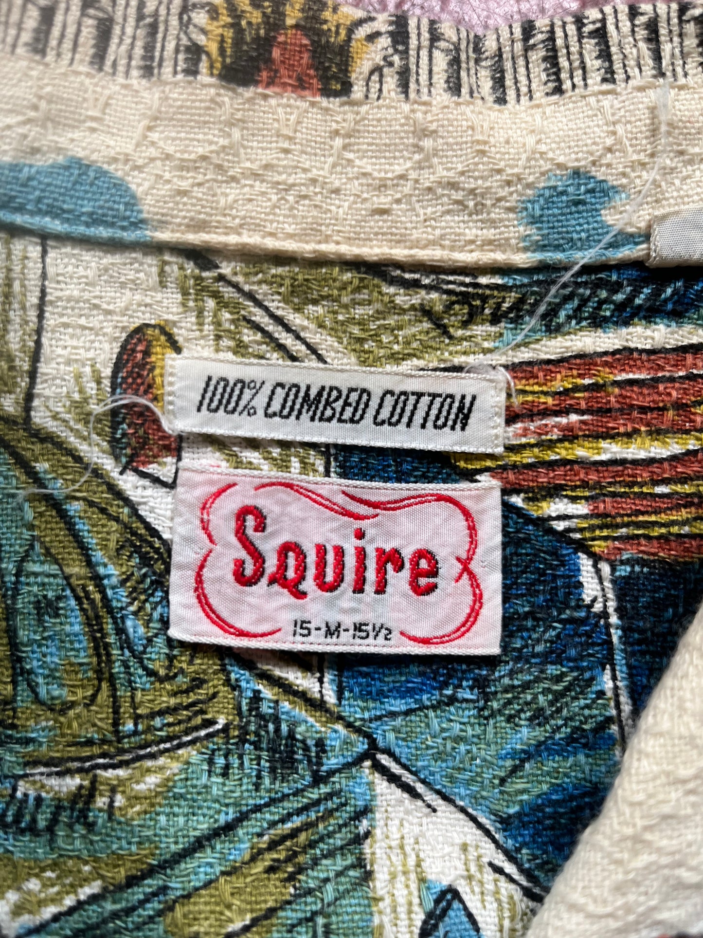 50s Squire Novelty Print Shirt