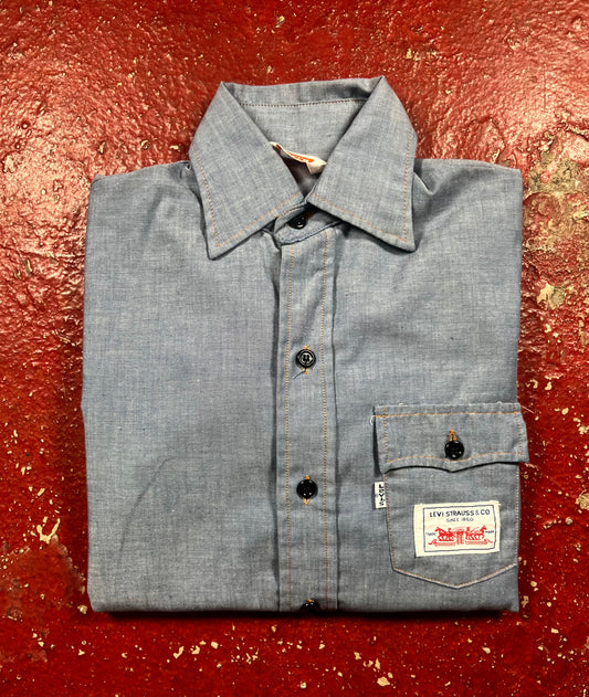 70s Levis Patch Button Up Long Sleeve