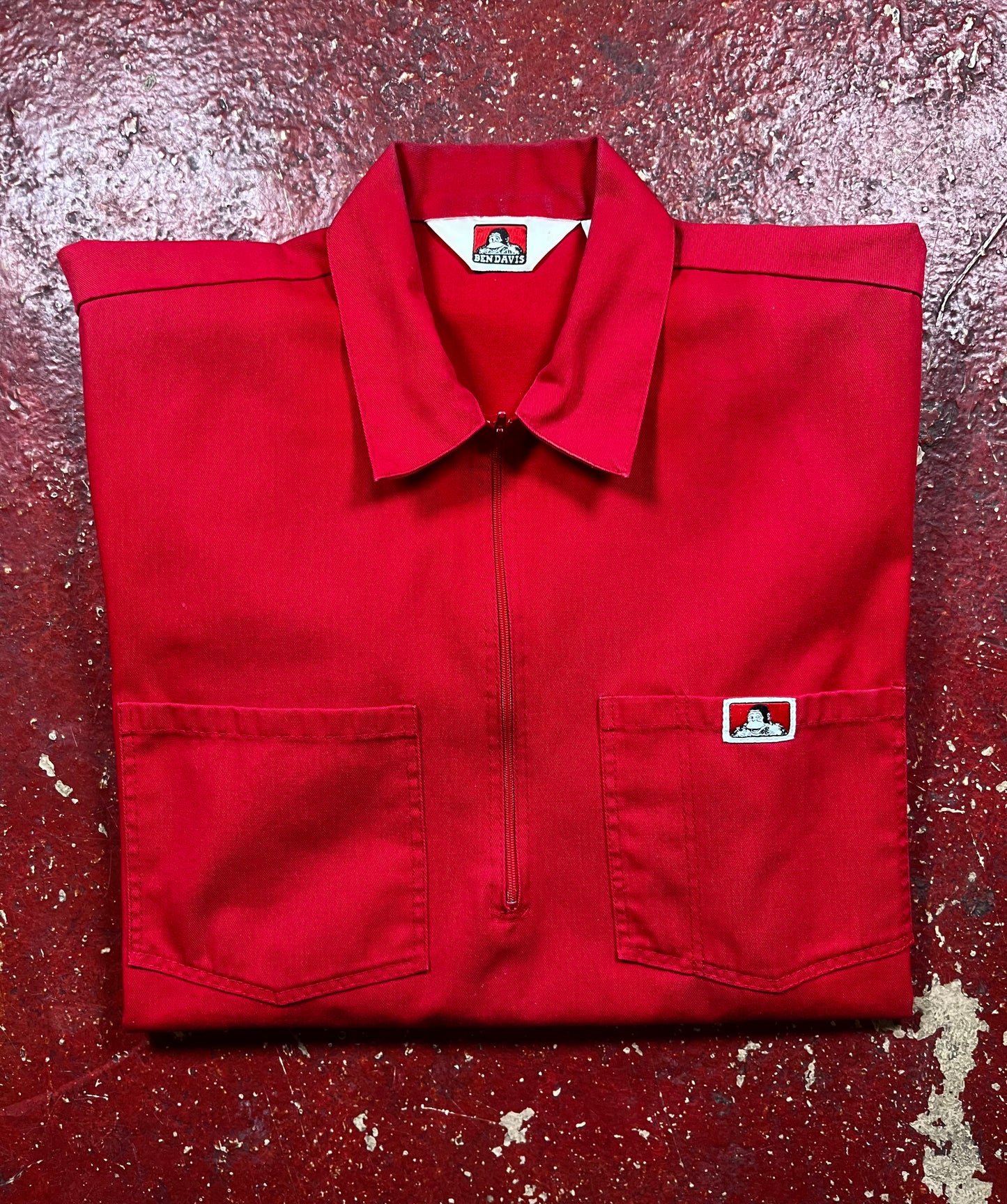 70s Ben Davis Quarter Zip Polo