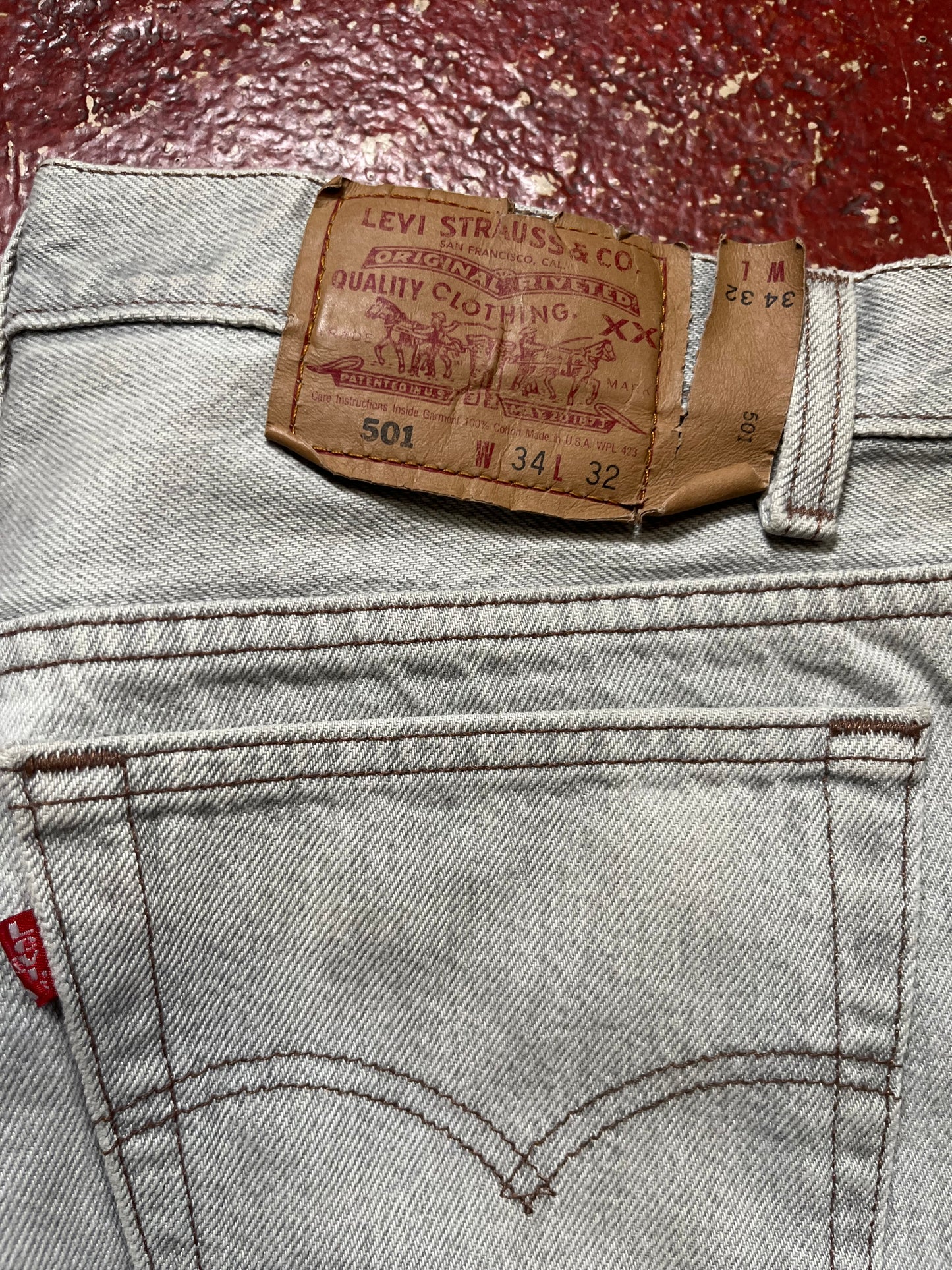 90s Levi’s 501s Grey Jeans