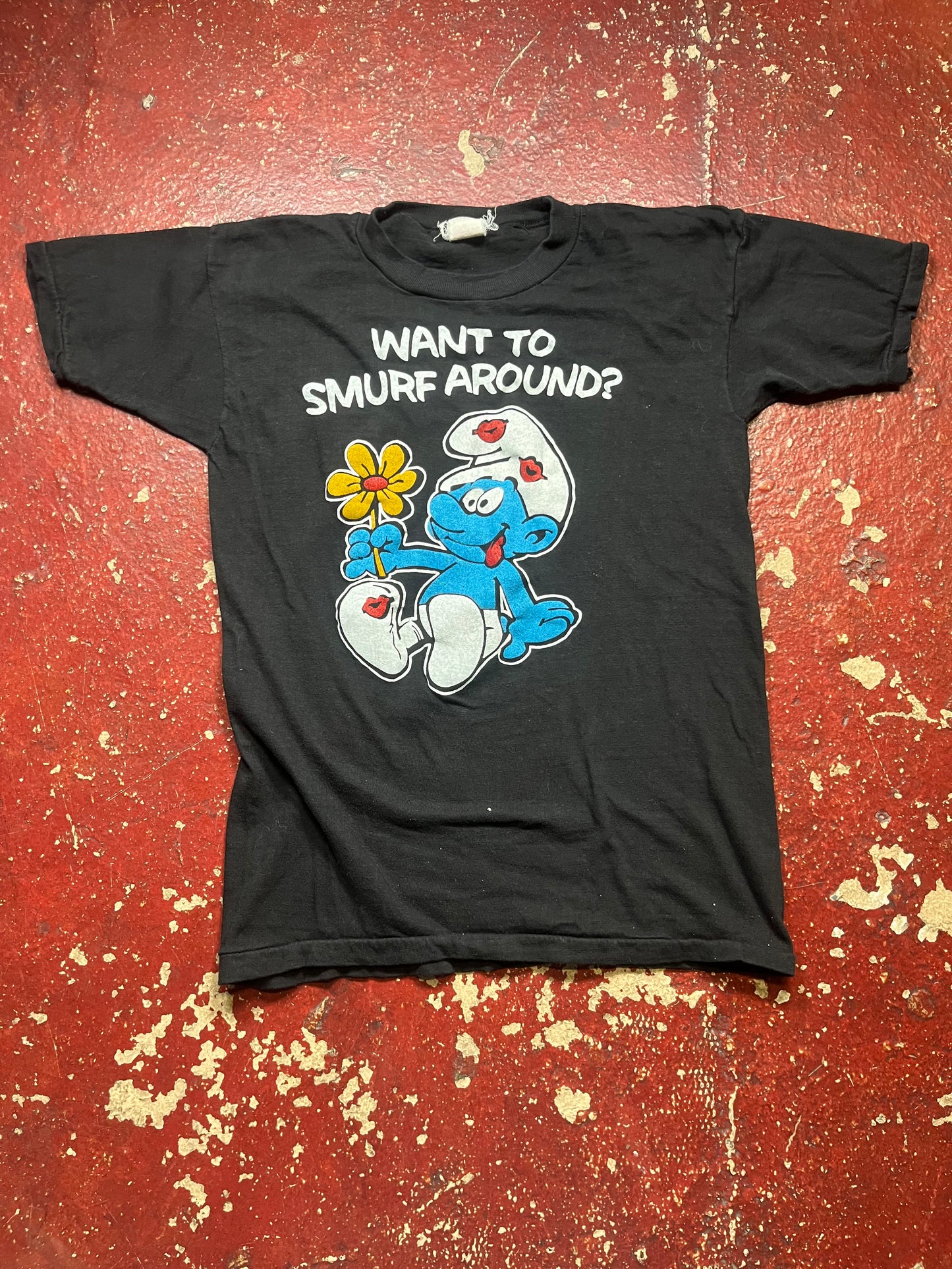 70s Want To Smurf Around Tee