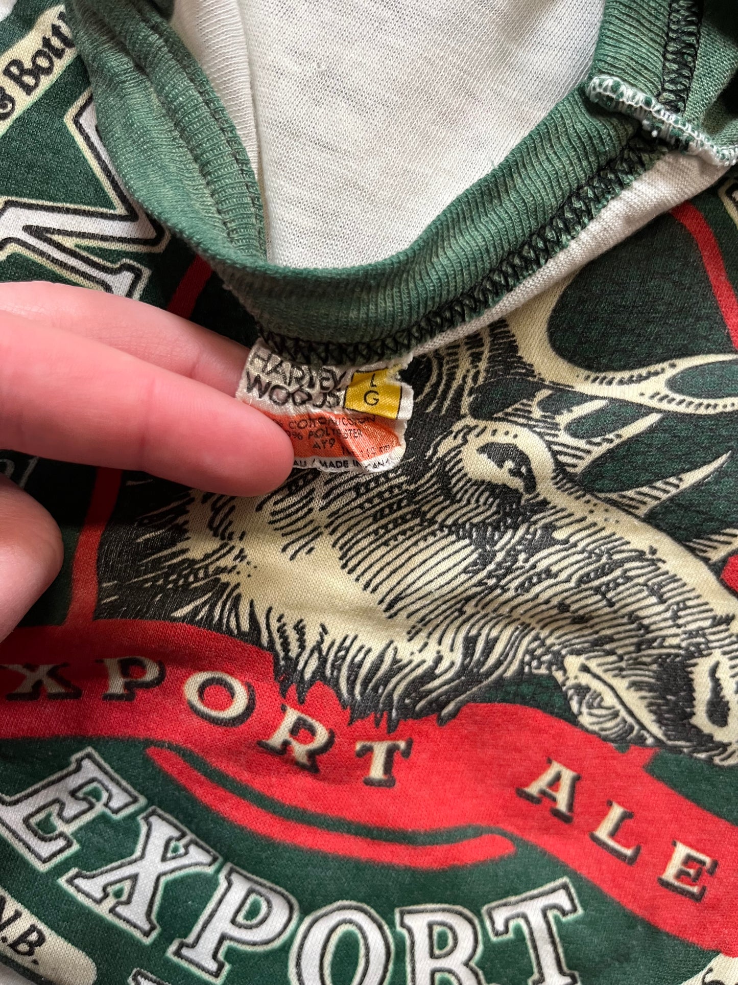 70s/80s Moosehead Ale Quarter Sleeve Shirt