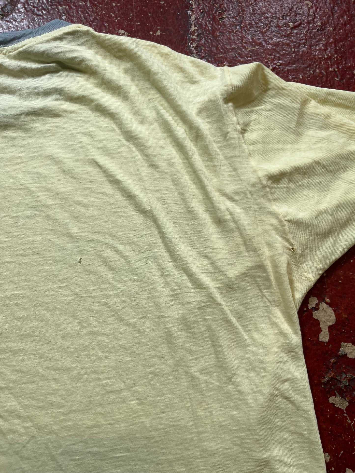 70s/80s Yellow & Grey Long Sleeve Shirt