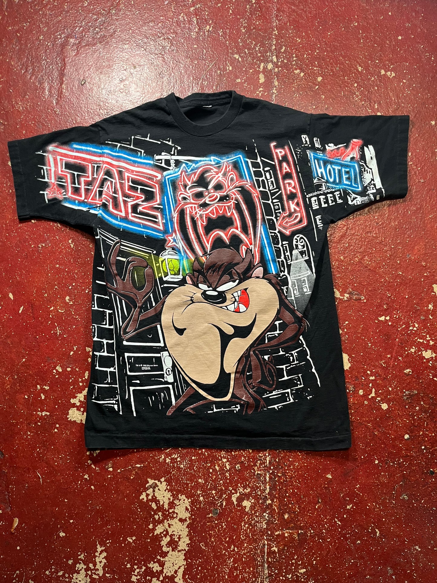 1995 Taz Neon Lights AOP Tee