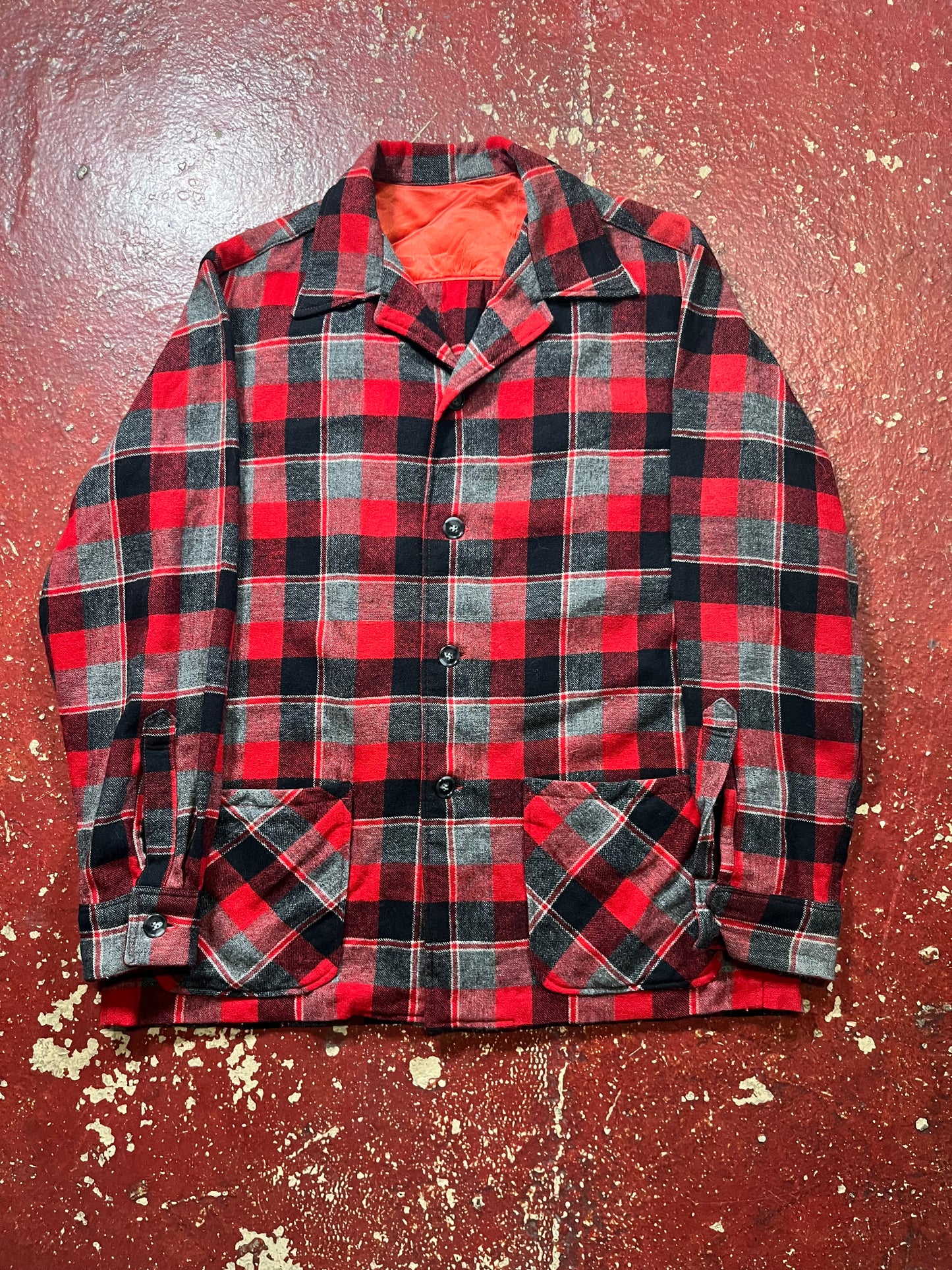 50s 49er Red & Black Long Sleeve Shirt