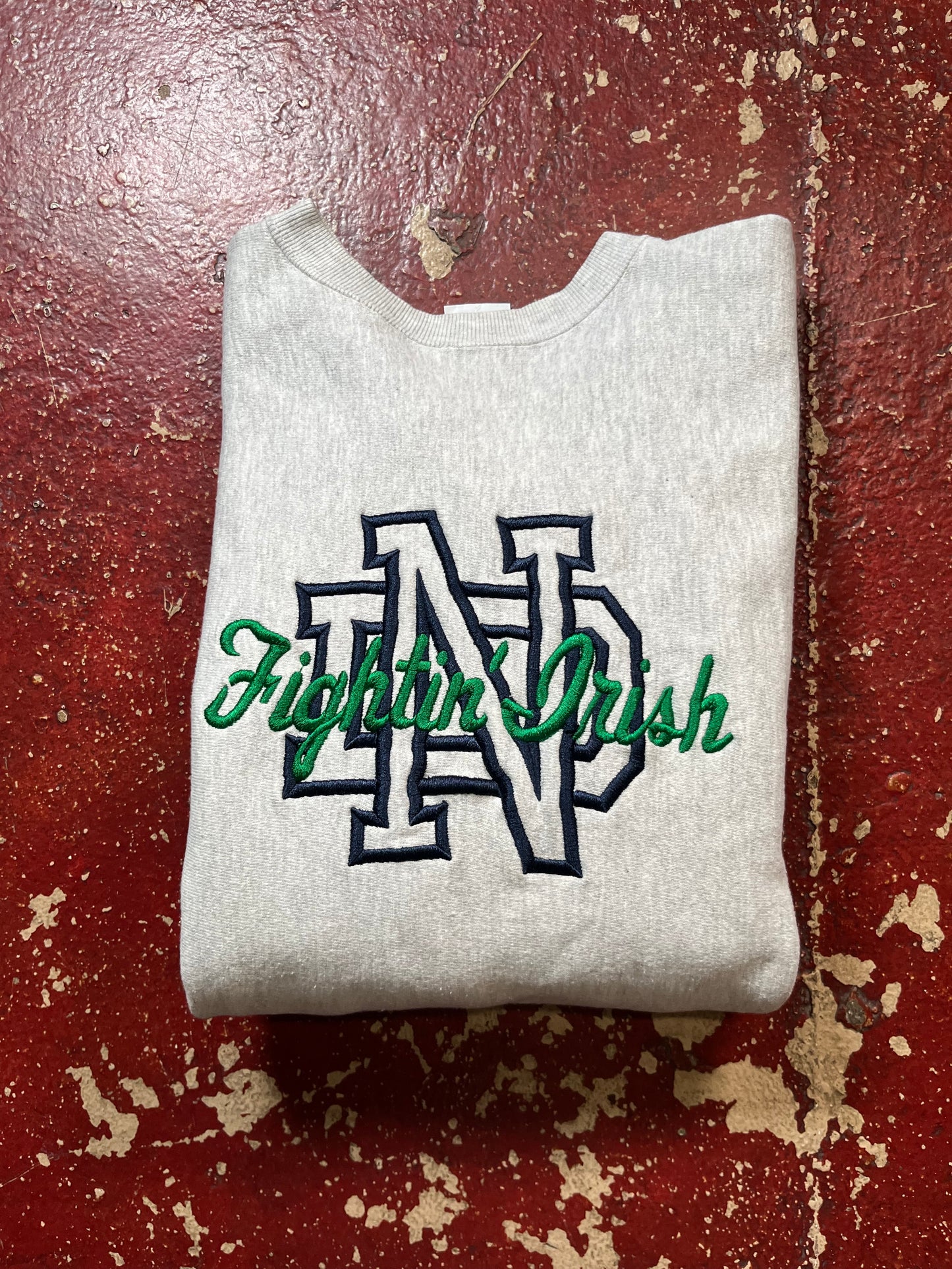 90s Champion Reverse Weave Norte Dame Crewneck