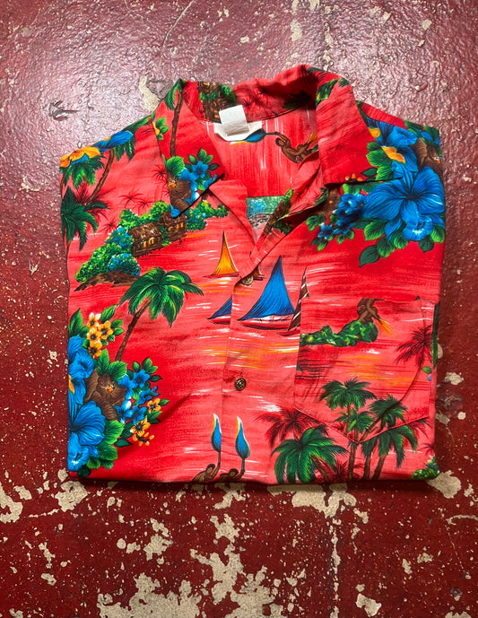 60s/70s Rayon Hawaiian Shirt